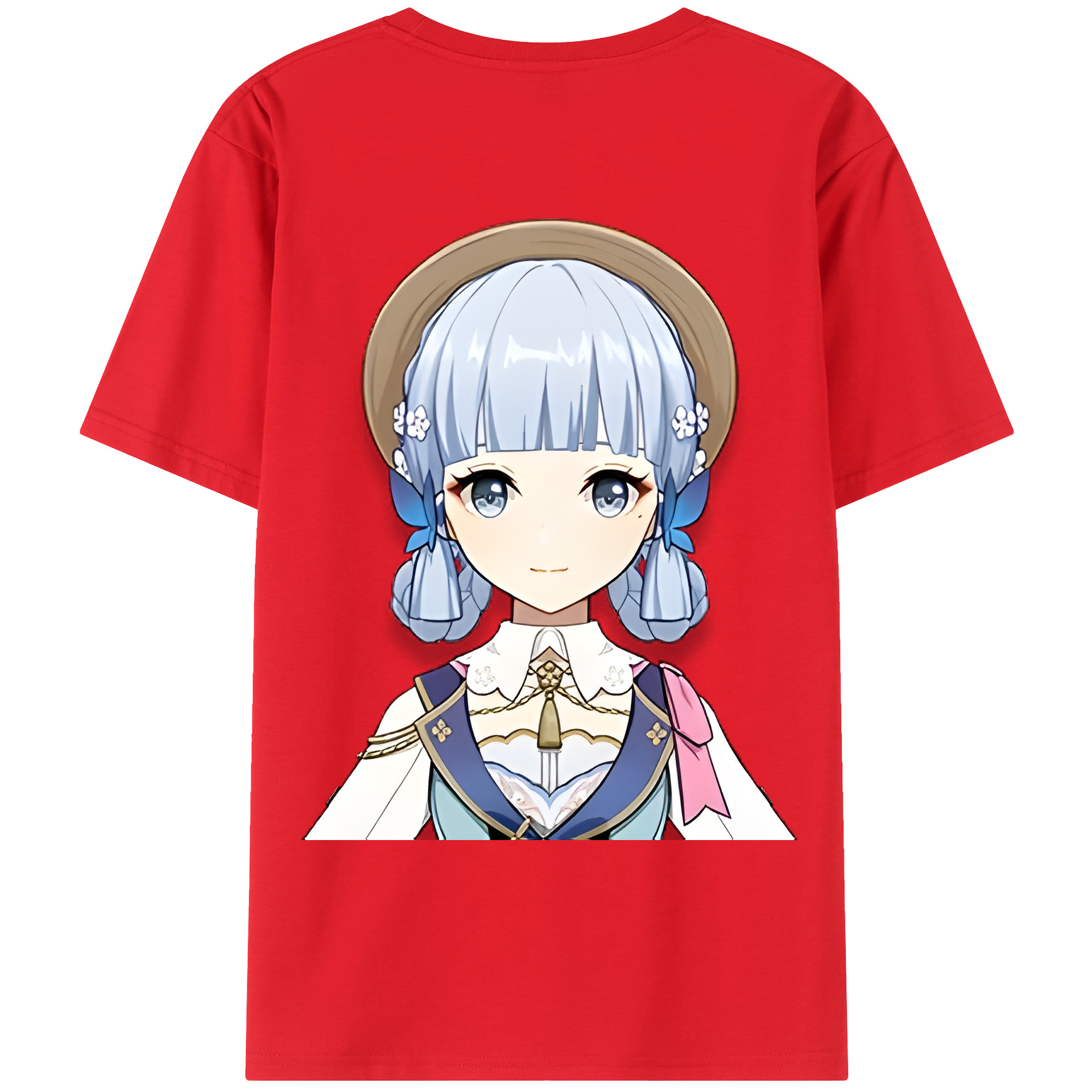 げんし神 神里綾華 神宮寺レン genshin Kamimiya Ren 綿100％ メンズ半袖Tシャツ（バックプリント） 通気性