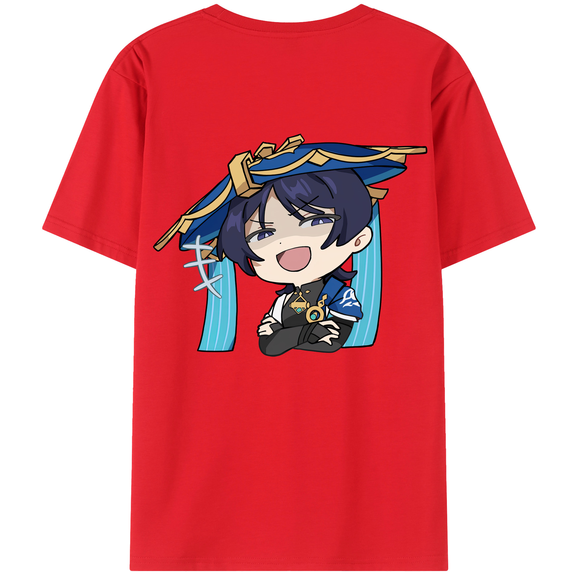 げんし神 さんペい genshin Sanpei 綿100％ メンズ半袖Tシャツ（バックプリント） 通気性