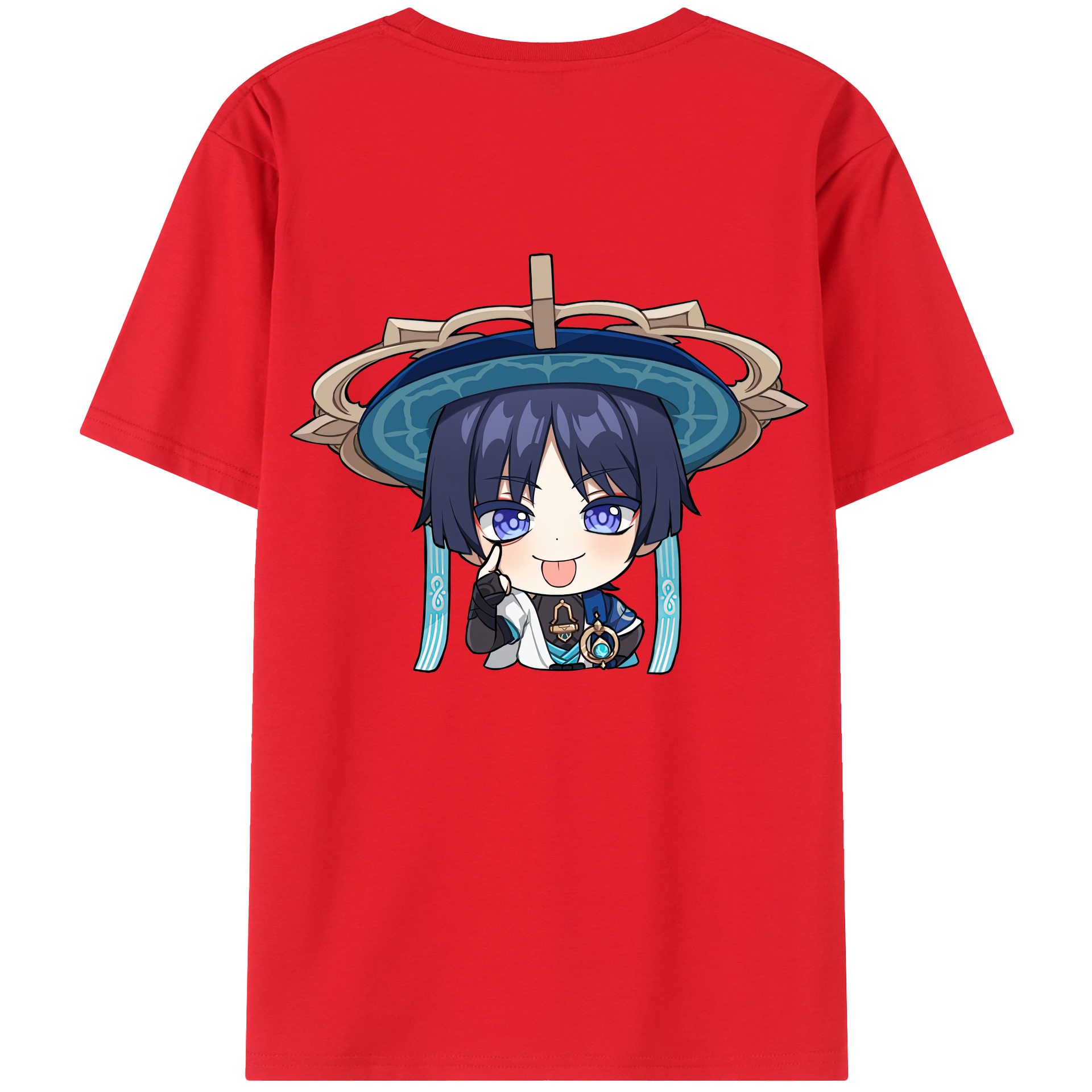 げんし神 さんペい genshin Sanpei 綿100％ メンズ半袖Tシャツ（バックプリント） 通気性