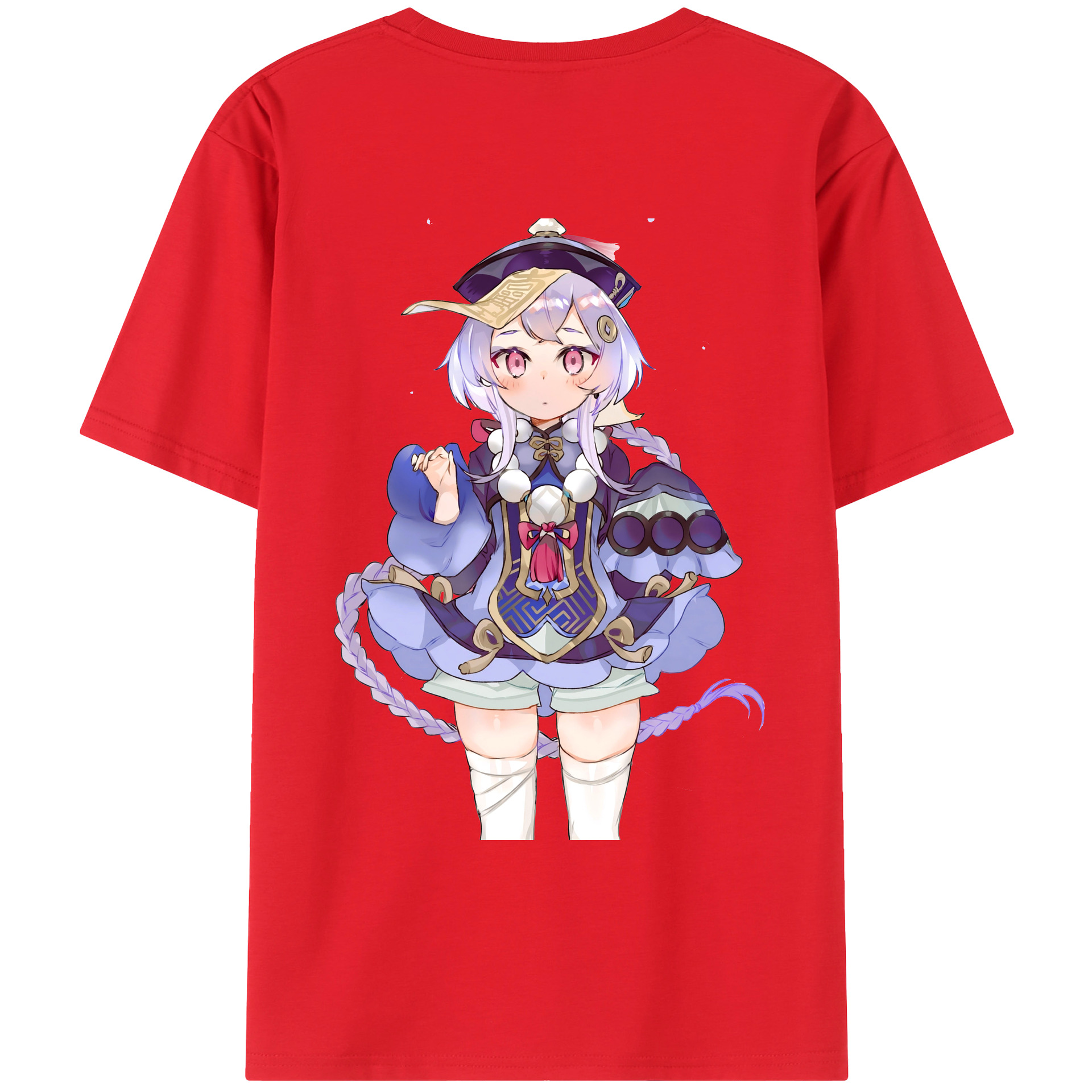 げんし神 七七 なな  genshin Nana 綿100％ メンズ半袖Tシャツ（バックプリント） 通気性