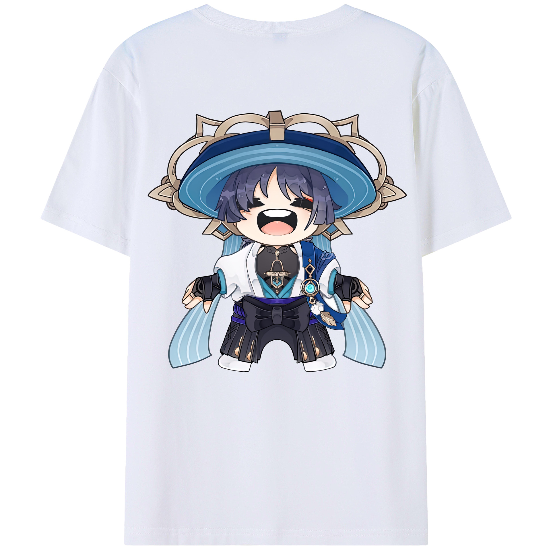 げんし神 さんペい genshin Sanpei 綿100％ メンズ半袖Tシャツ（バックプリント） 通気性