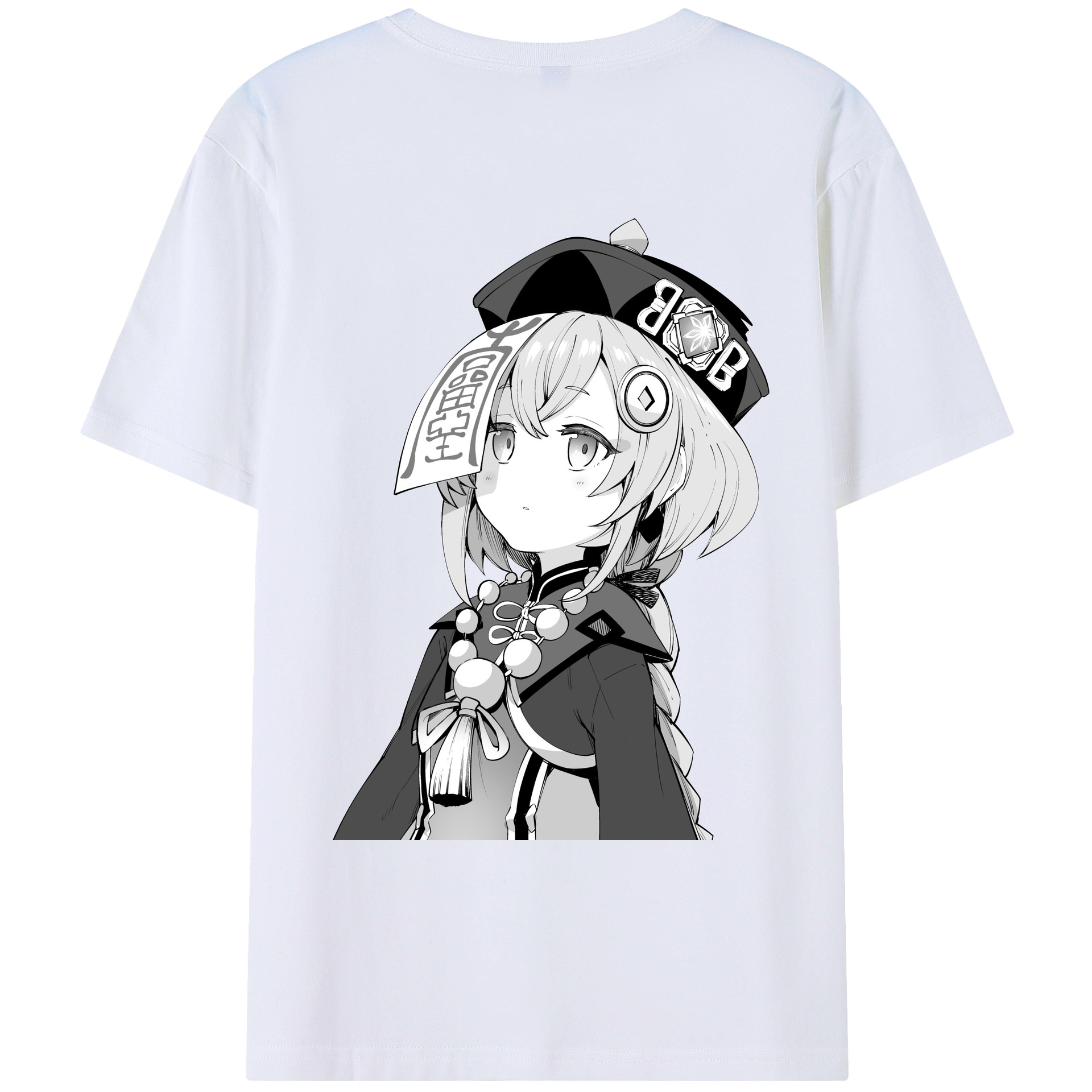 げんし神 七七 なな  genshin Nana 綿100％ メンズ半袖Tシャツ（バックプリント） 通気性