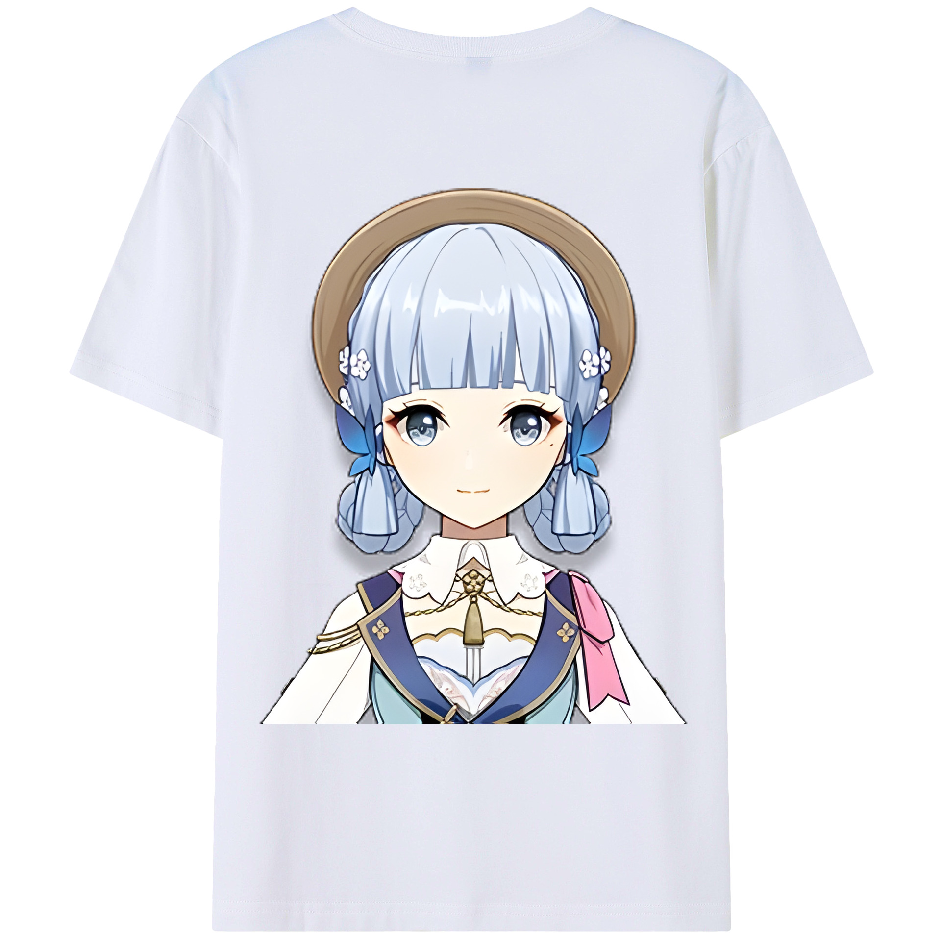 げんし神 神里綾華 神宮寺レン genshin Kamimiya Ren 綿100％ メンズ半袖Tシャツ（バックプリント） 通気性