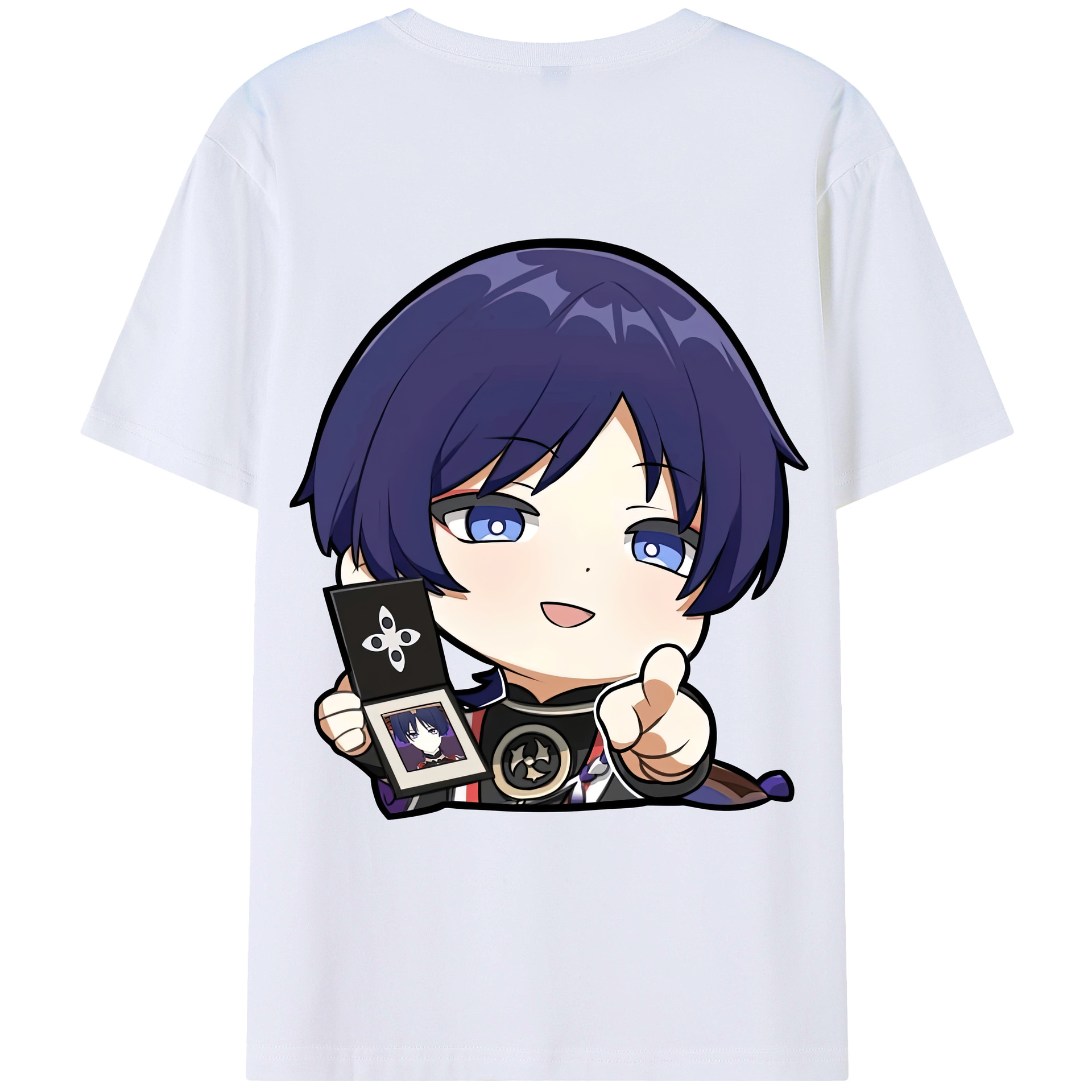 げんし神 さんペい genshin Sanpei 綿100％ メンズ半袖Tシャツ（バックプリント） 通気性