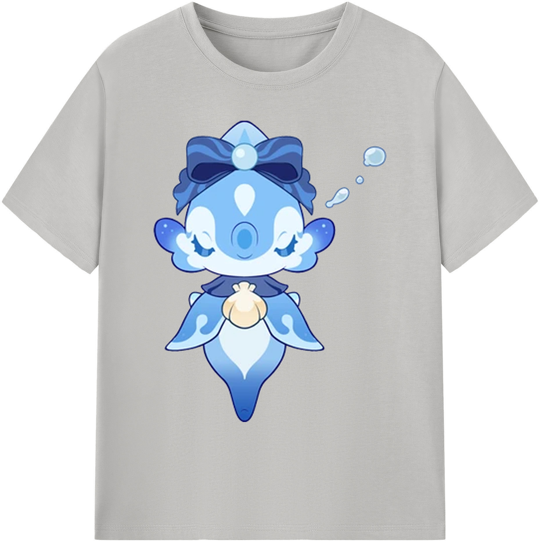 げんし神 フリーナ genshin Furina 綿100％ メンズ半袖Tシャツ｜肌触りやわらか＆通気性