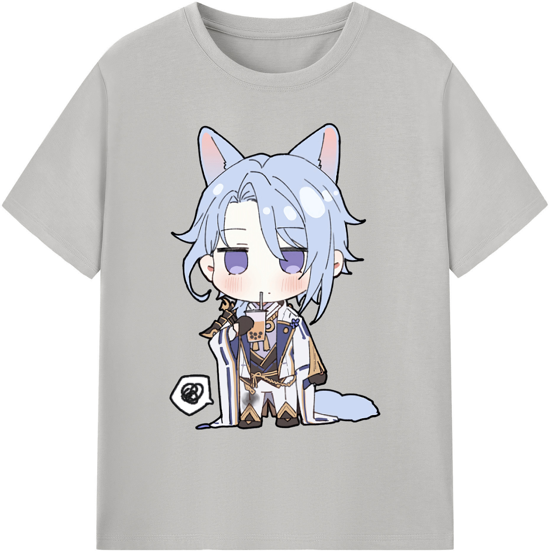 げんし神 神里綾人 かみさとあやと genshin Kamisato Ayato 綿100％ メンズ半袖Tシャツ｜肌触りやわらか＆通気性