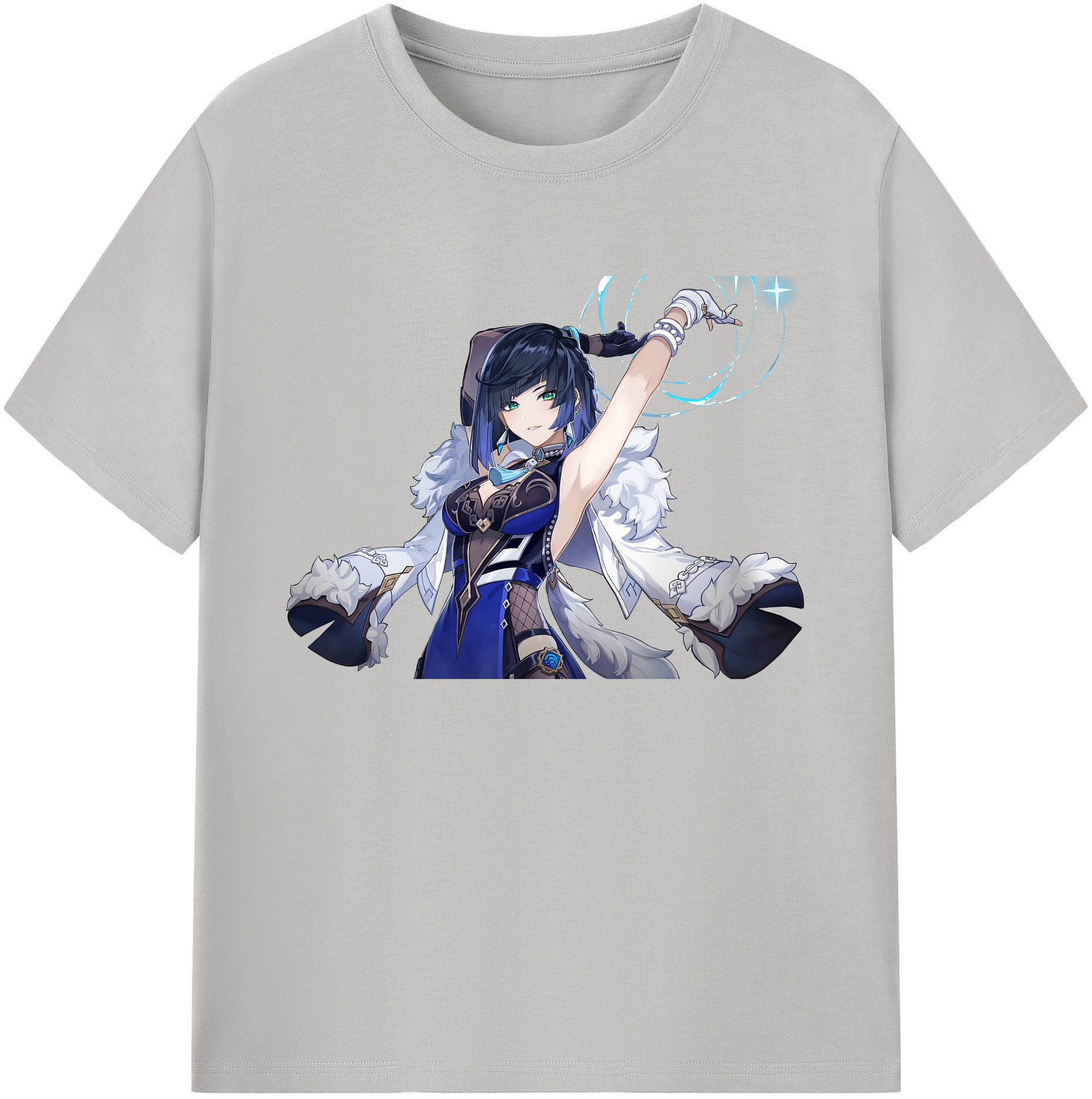 げんし神 夜兰 やらん genshin Yaran 綿100％ メンズ半袖Tシャツ｜肌触りやわらか＆通気性