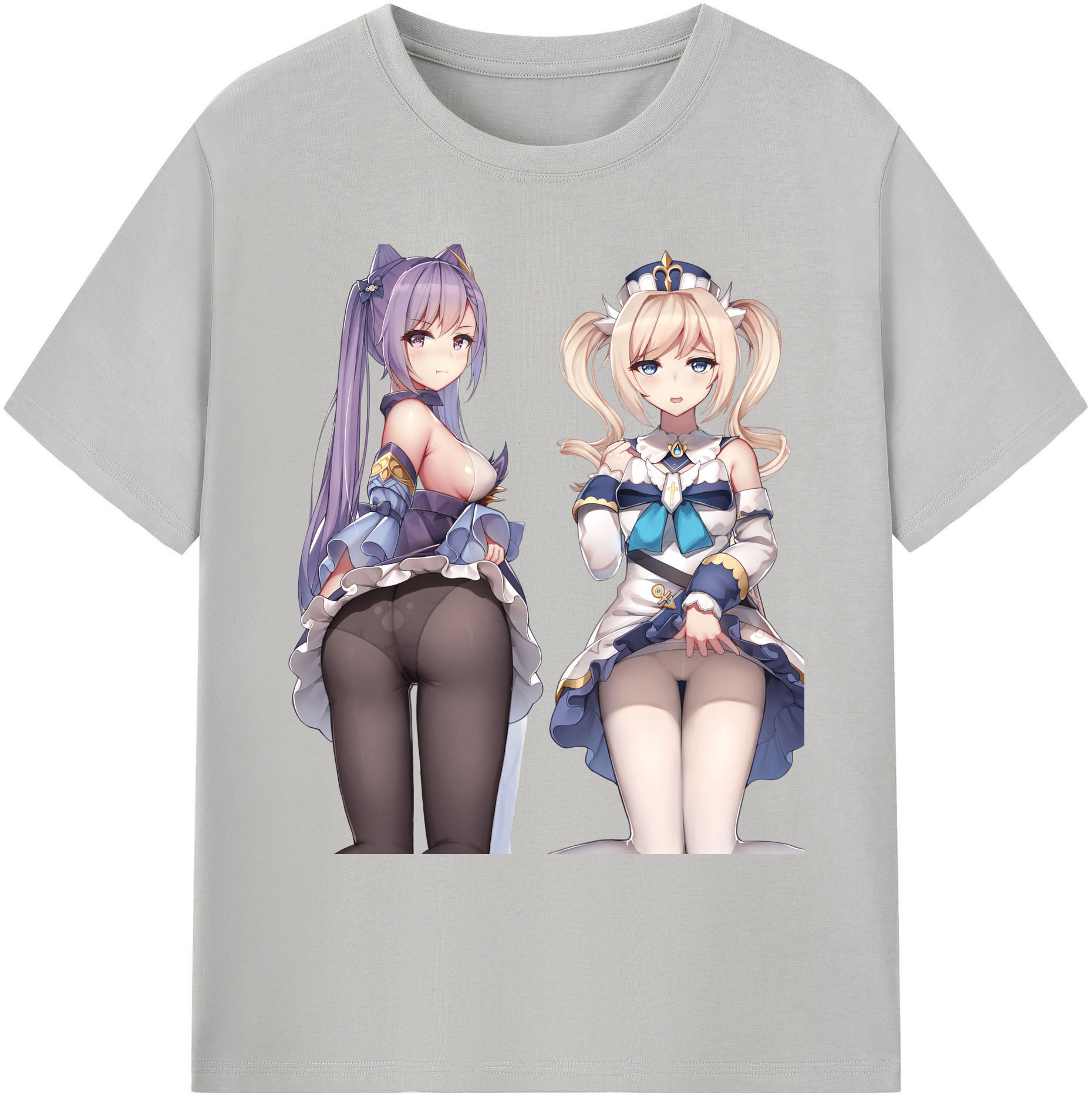 げんし神 刻晴 こくせい genshin Kokusei 綿100％ メンズ半袖Tシャツ｜肌触りやわらか＆通気性