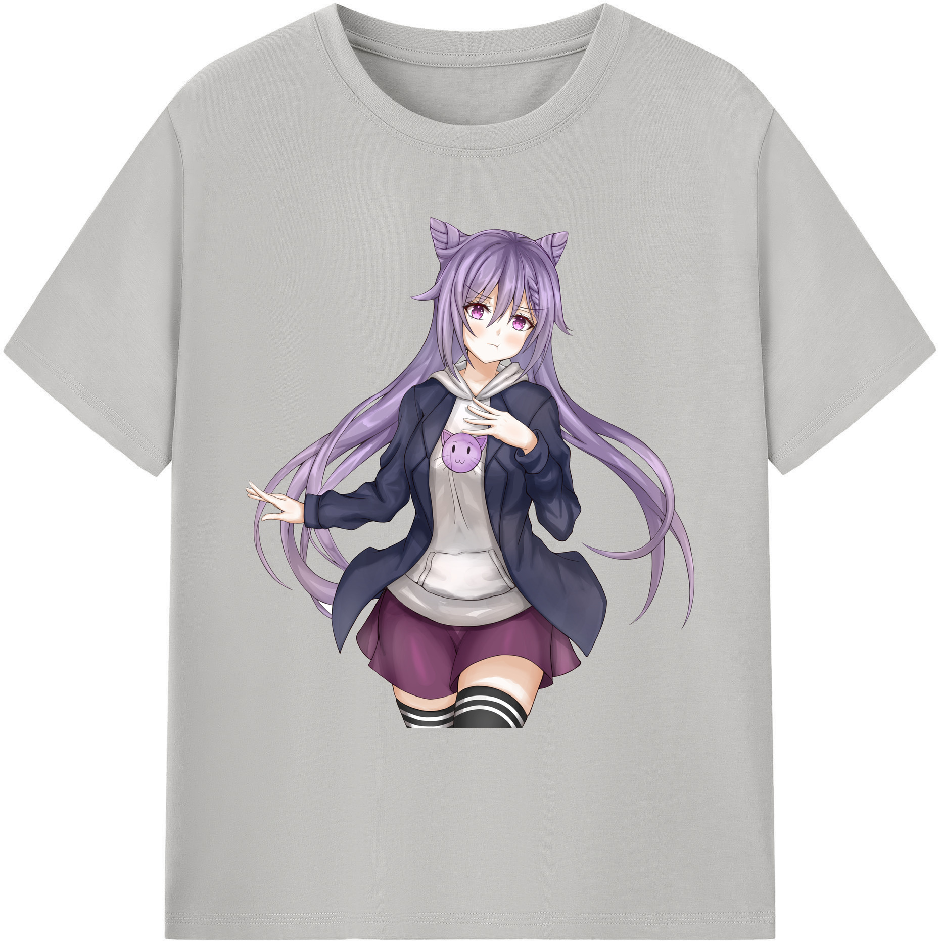 げんし神 刻晴 こくせい genshin Kokusei 綿100％ メンズ半袖Tシャツ｜肌触りやわらか＆通気性
