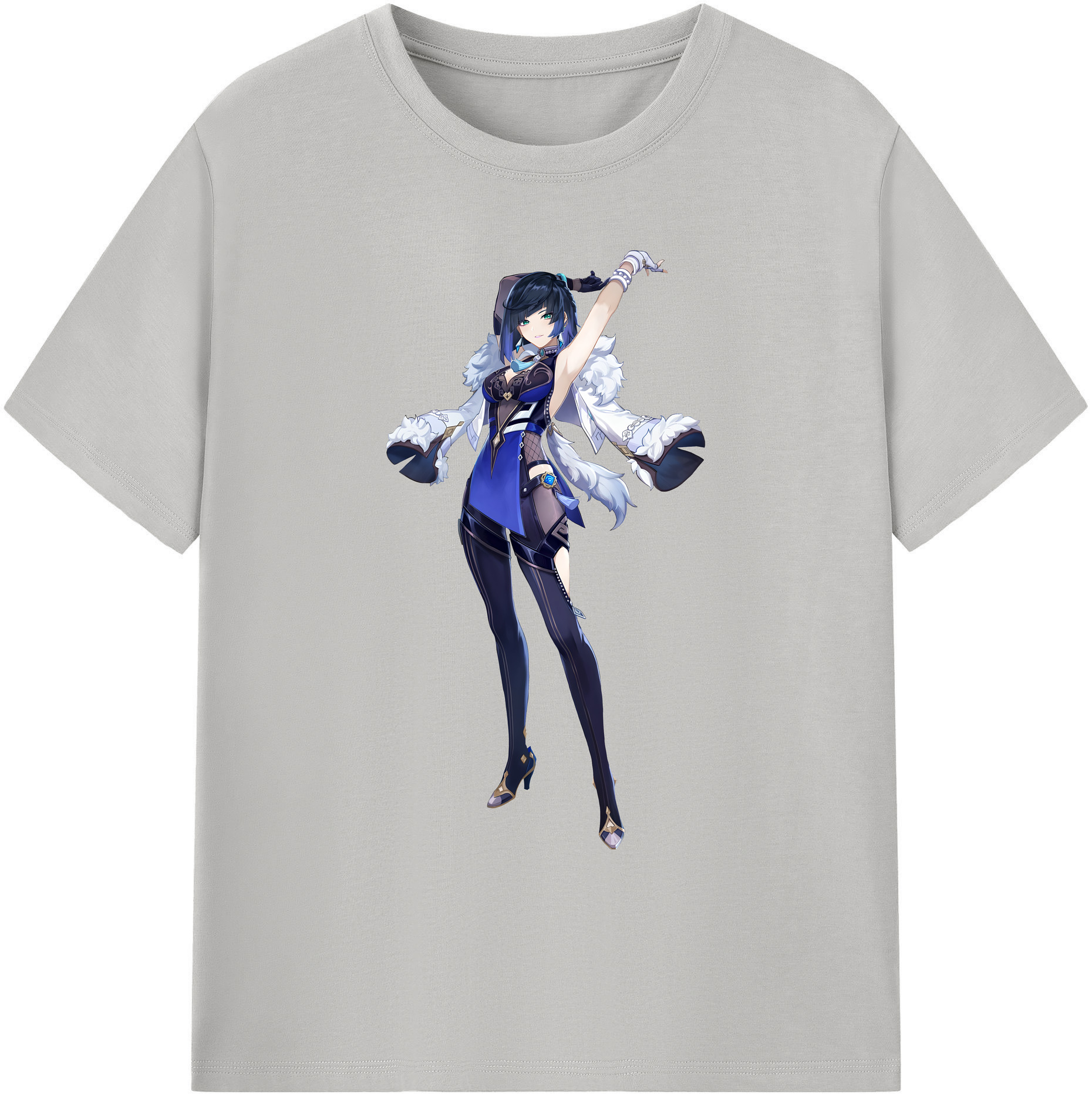 げんし神 夜兰 やらん genshin Yaran 綿100％ メンズ半袖Tシャツ｜肌触りやわらか＆通気性