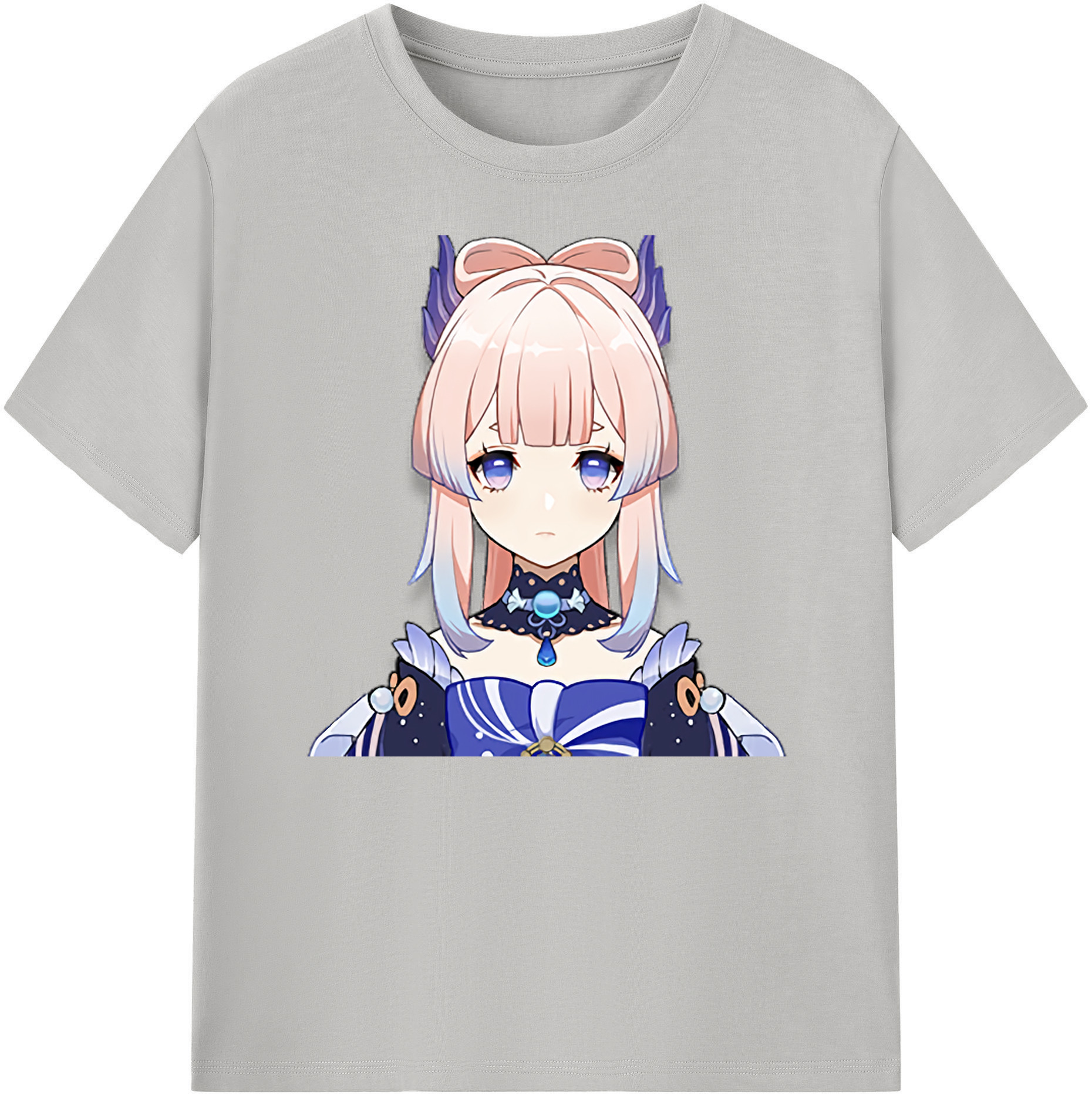 げんし神 珊瑚宮心海 サンゴノミヤ・ココミ genshin Sangonomiya Kokomi 綿100％ メンズ半袖Tシャツ｜肌触りやわらか＆通気性