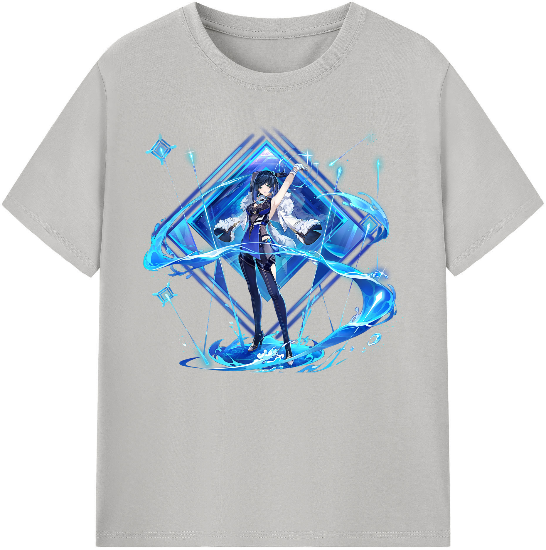 げんし神 夜兰 やらん genshin Yaran 綿100％ メンズ半袖Tシャツ｜肌触りやわらか＆通気性