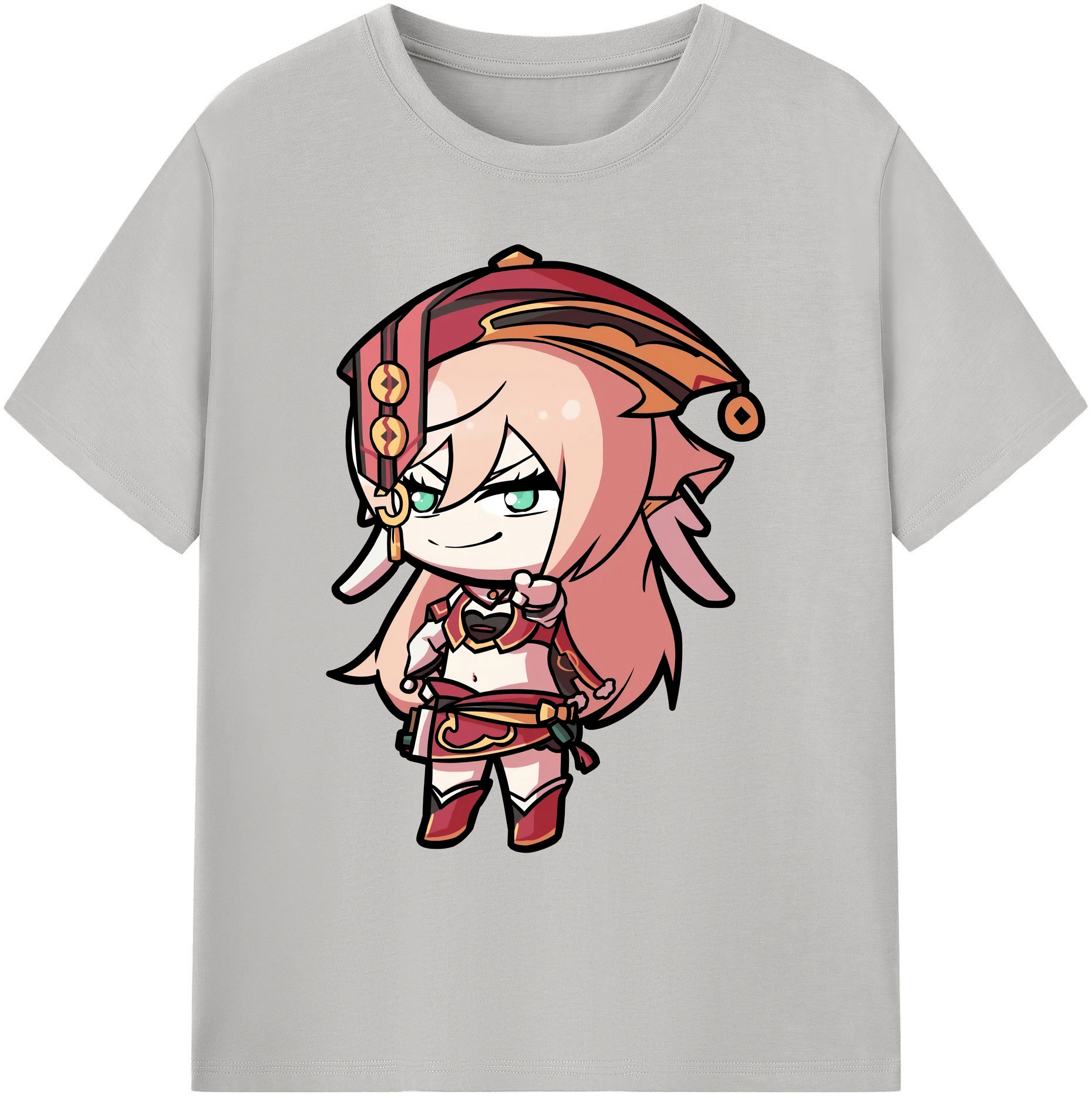 げんし神 ヤンフェイ genshin Yanfei 綿100％ メンズ半袖Tシャツ｜肌触りやわらか＆通気性