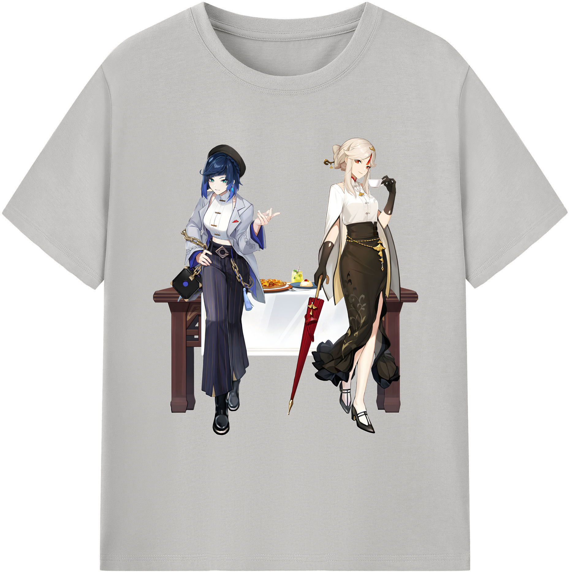 げんし神 夜兰 やらん genshin Yaran 綿100％ メンズ半袖Tシャツ｜肌触りやわらか＆通気性