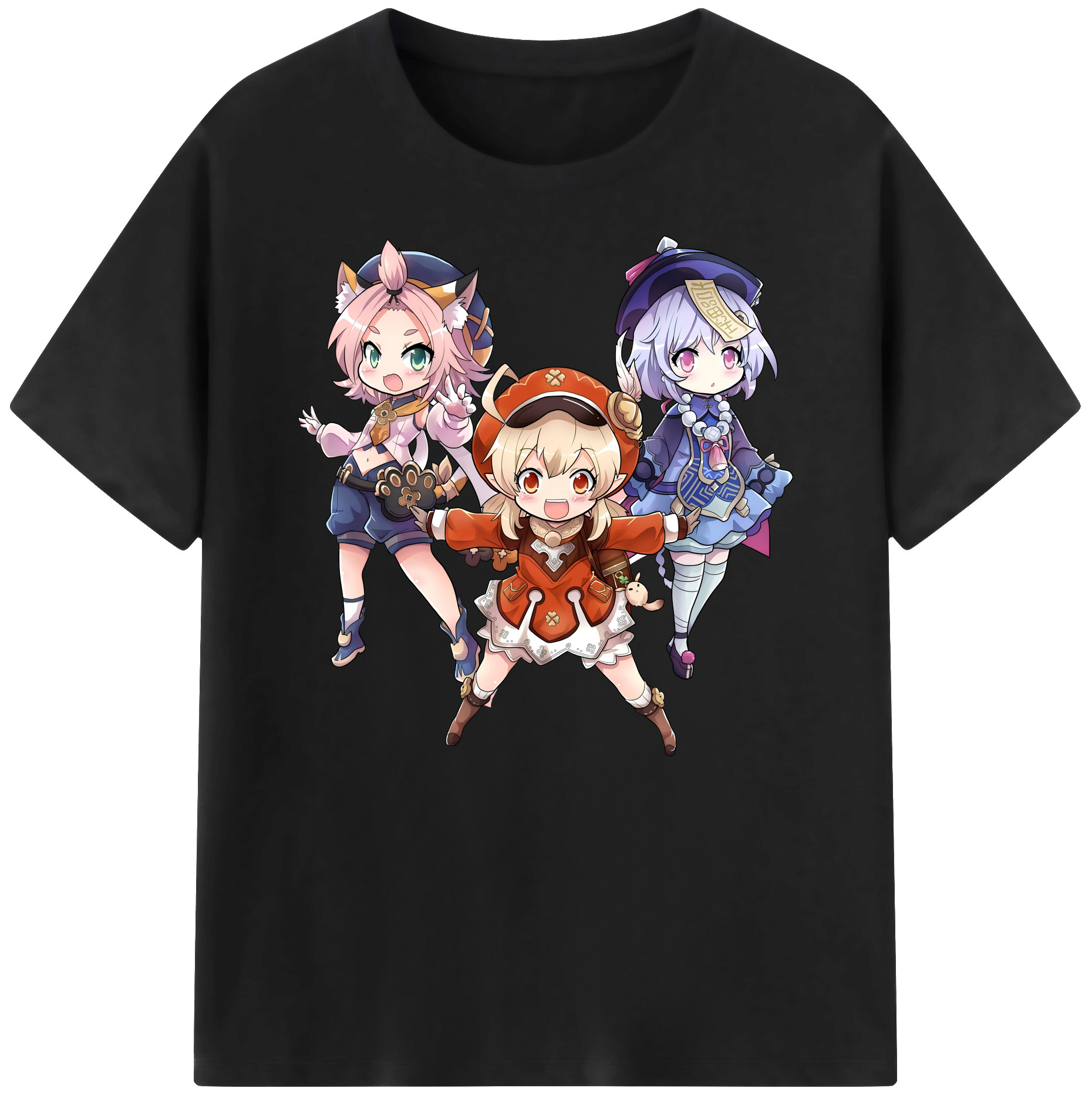 げんし神 七七 なな  genshin Nana 綿100％ メンズ半袖Tシャツ｜肌触りやわらか＆通気性