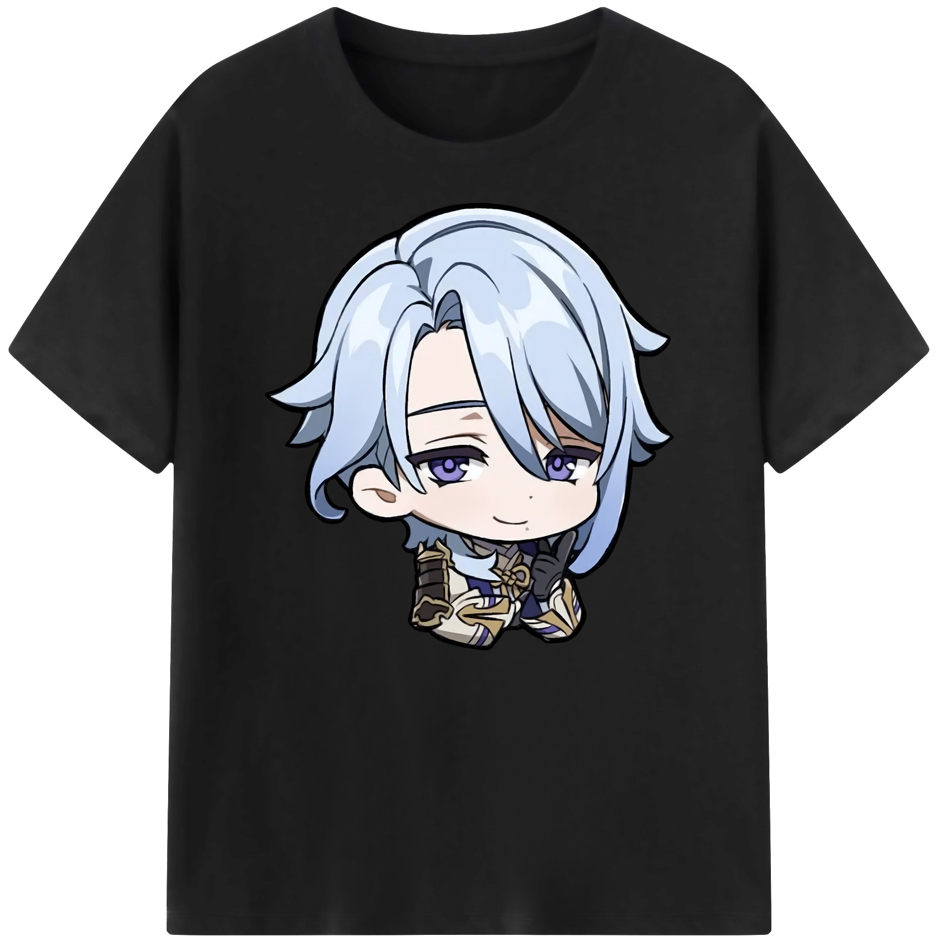げんし神 神里綾人 かみさとあやと genshin Kamisato Ayato 綿100％ メンズ半袖Tシャツ｜肌触りやわらか＆通気性