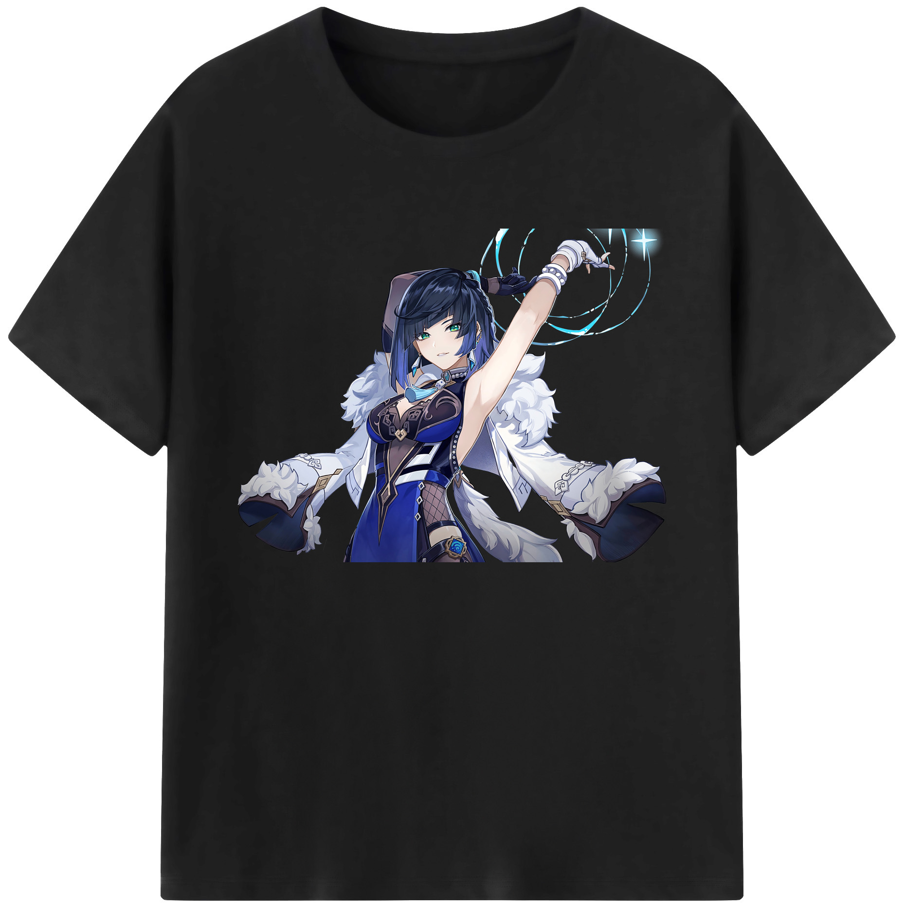 げんし神 夜兰 やらん genshin Yaran 綿100％ メンズ半袖Tシャツ｜肌触りやわらか＆通気性