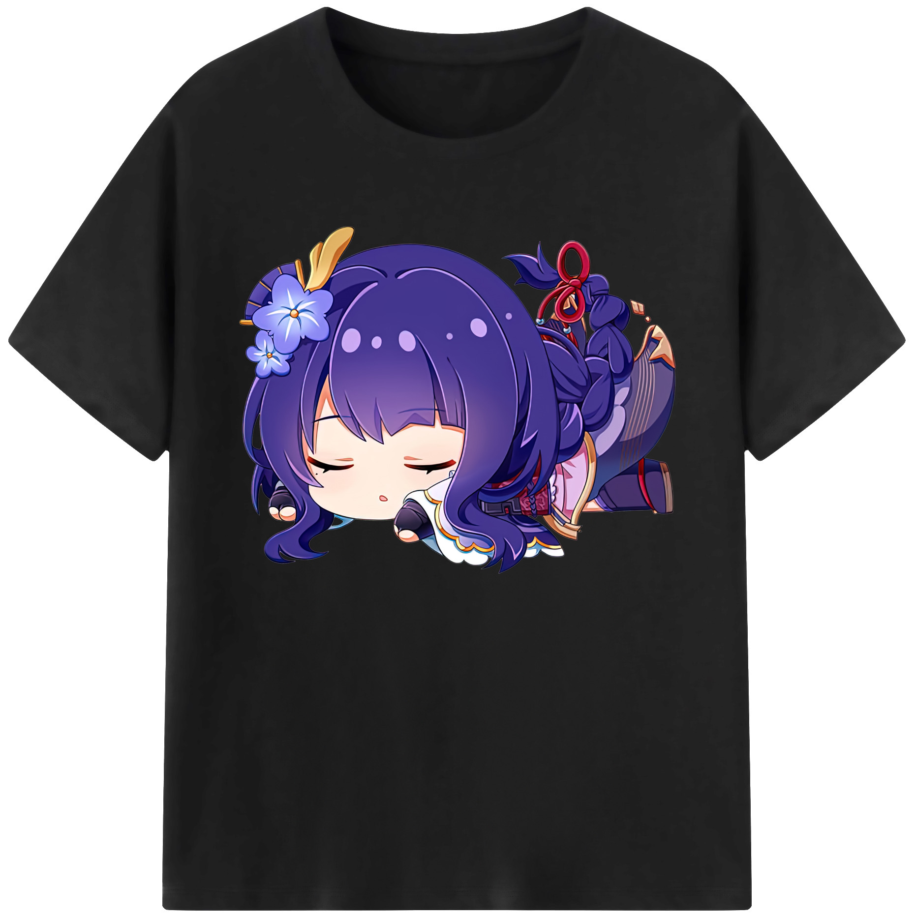 げんし神 雷電将軍 らいでんしょうぐん genshin Raiden Shogun 綿100％ メンズ半袖Tシャツ｜肌触りやわらか＆通気性