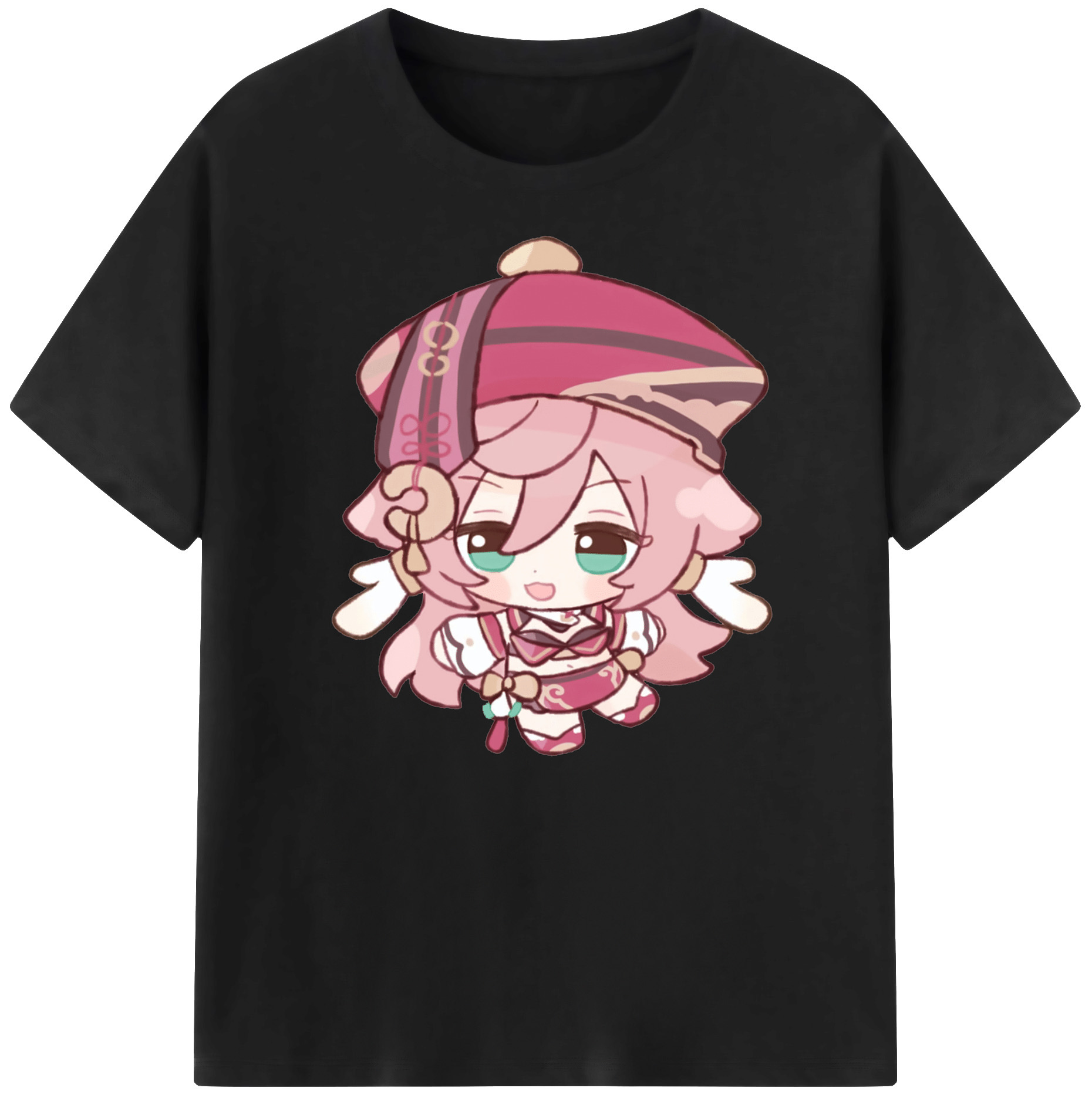 げんし神 ヤンフェイ genshin Yanfei 綿100％ メンズ半袖Tシャツ｜肌触りやわらか＆通気性