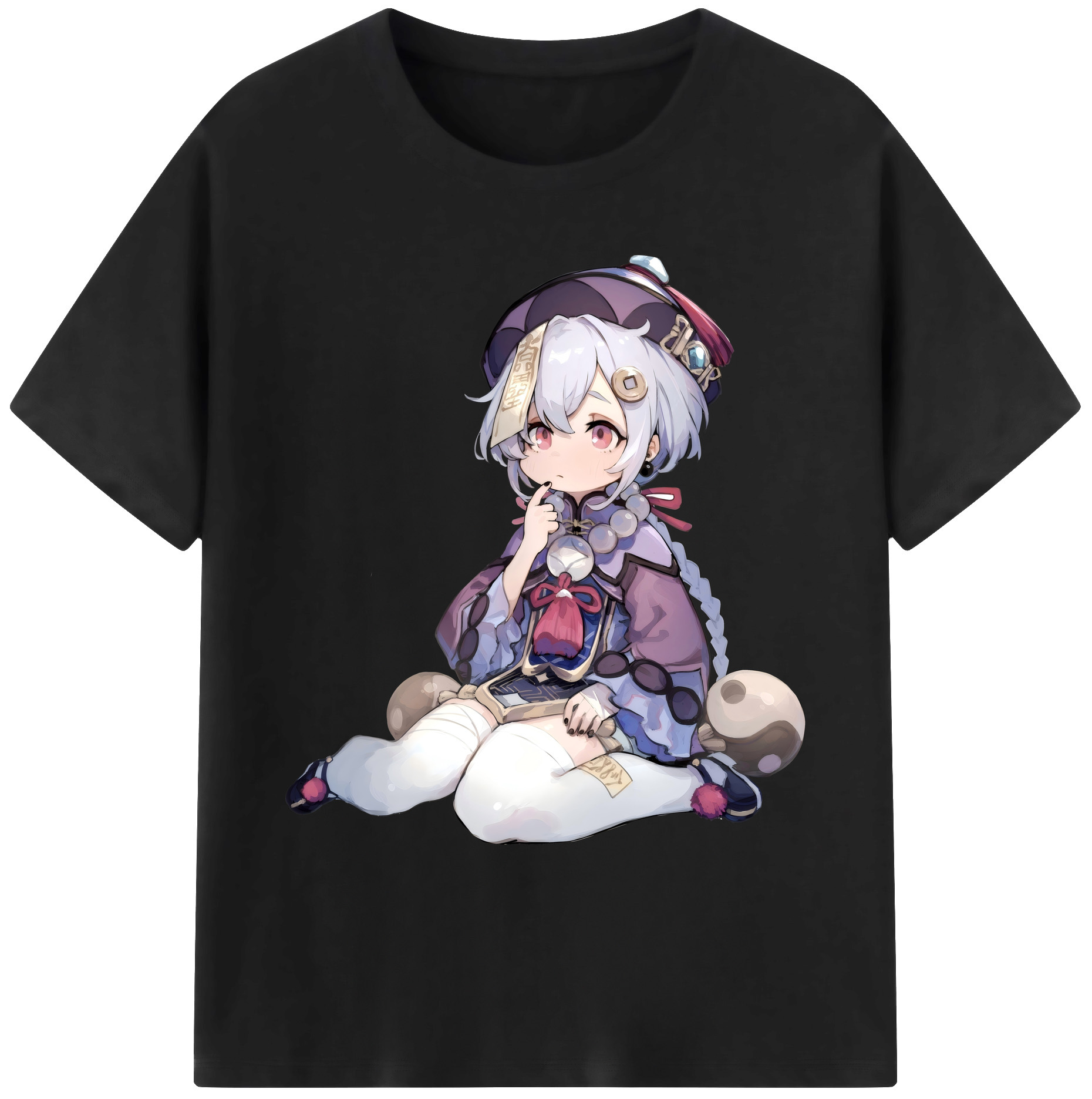 げんし神 七七 なな  genshin Nana 綿100％ メンズ半袖Tシャツ｜肌触りやわらか＆通気性