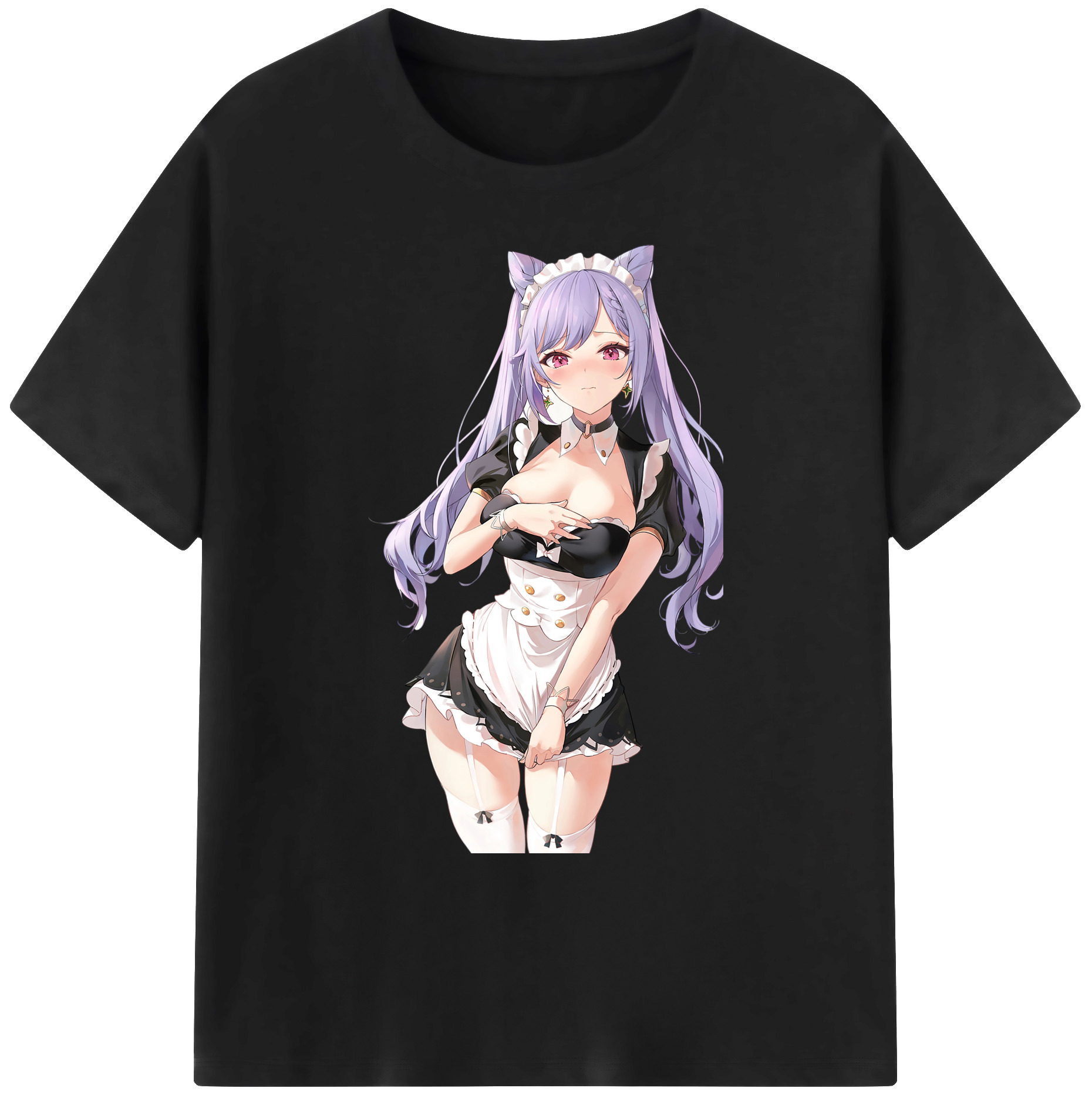 げんし神 刻晴 こくせい genshin Kokusei 綿100％ メンズ半袖Tシャツ｜肌触りやわらか＆通気性