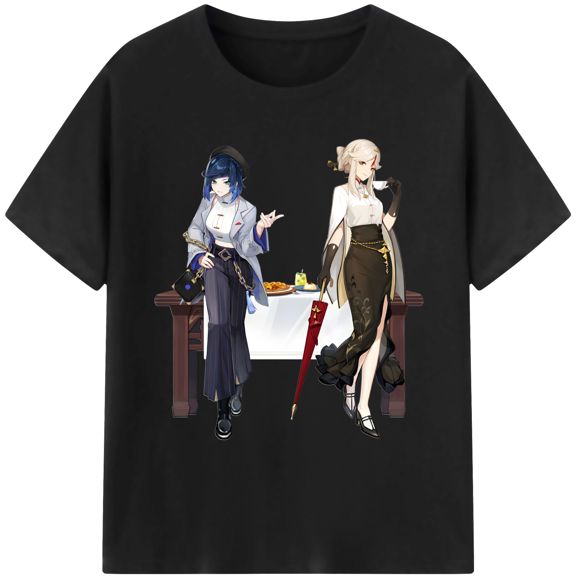 げんし神 夜兰 やらん genshin Yaran 綿100％ メンズ半袖Tシャツ｜肌触りやわらか＆通気性