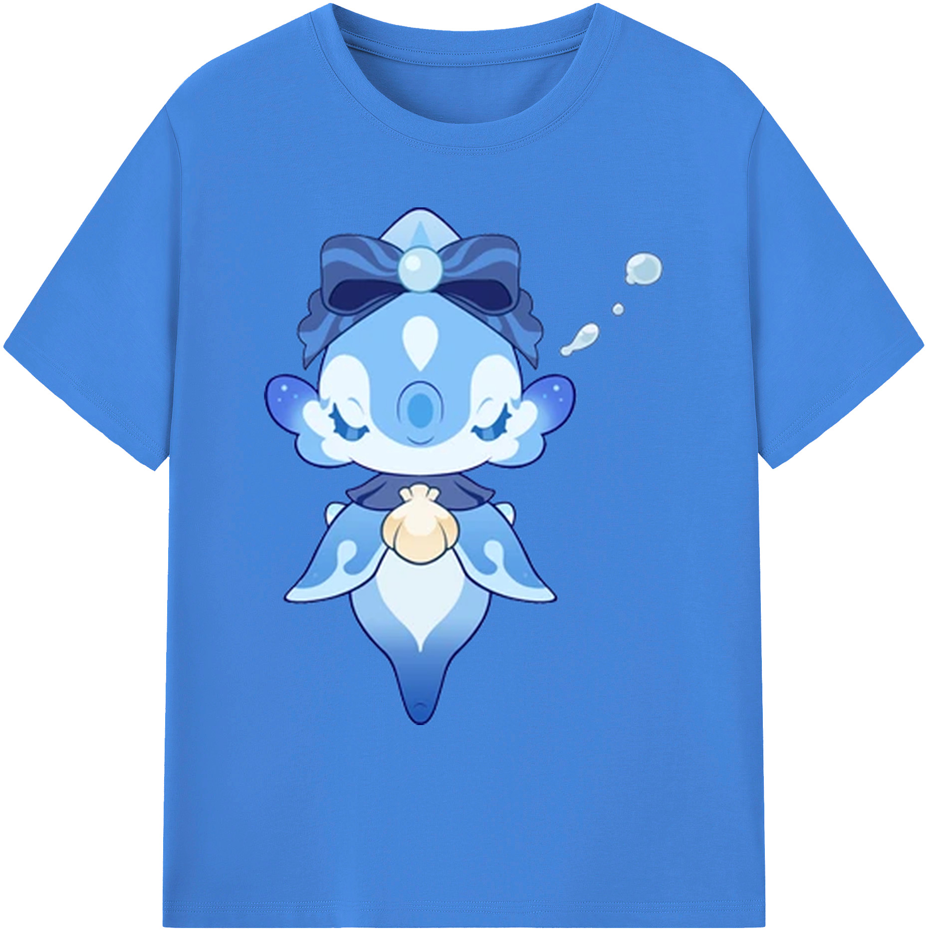 げんし神 フリーナ genshin Furina 綿100％ メンズ半袖Tシャツ｜肌触りやわらか＆通気性