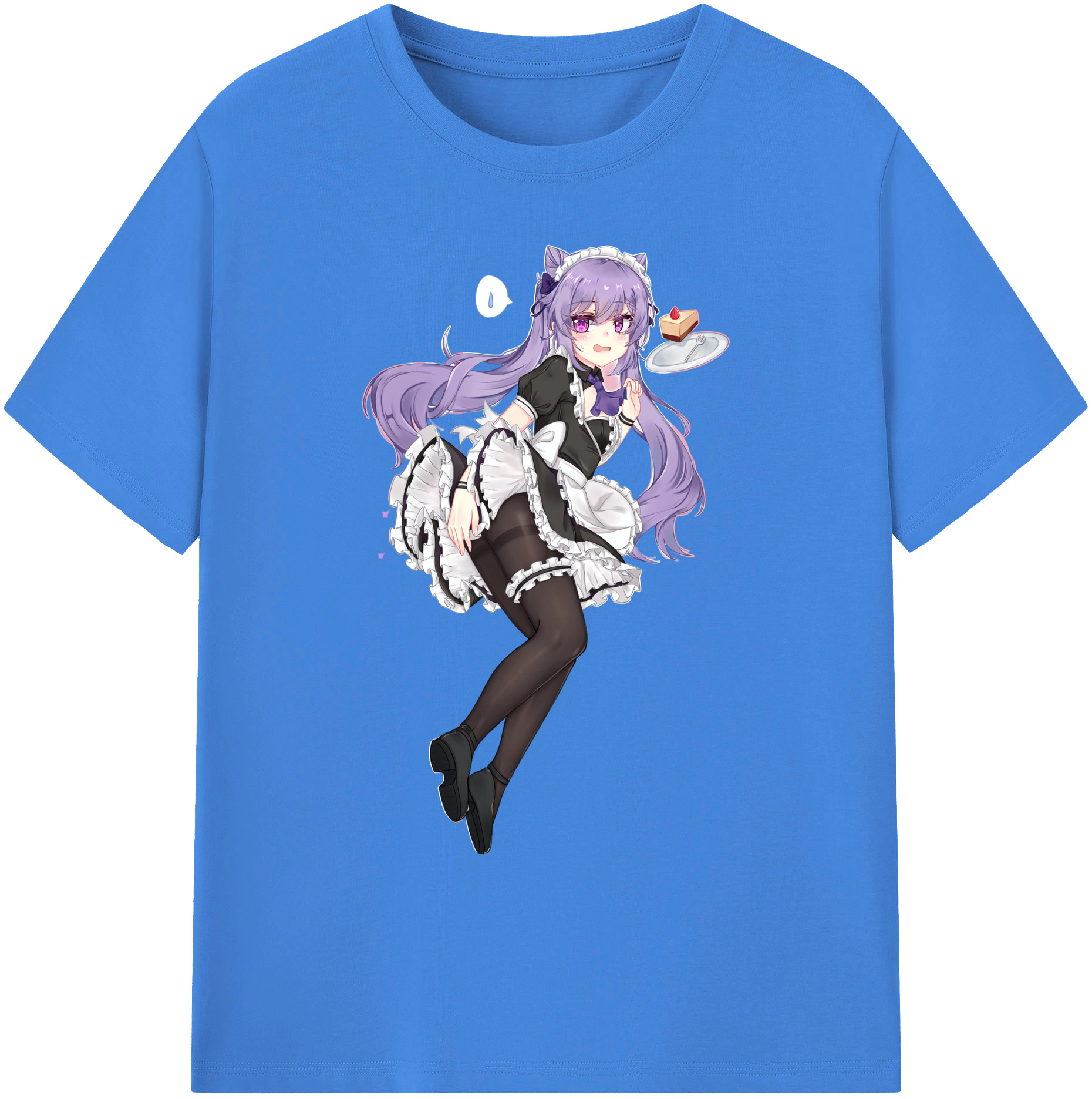 げんし神 刻晴 こくせい genshin Kokusei 綿100％ メンズ半袖Tシャツ｜肌触りやわらか＆通気性