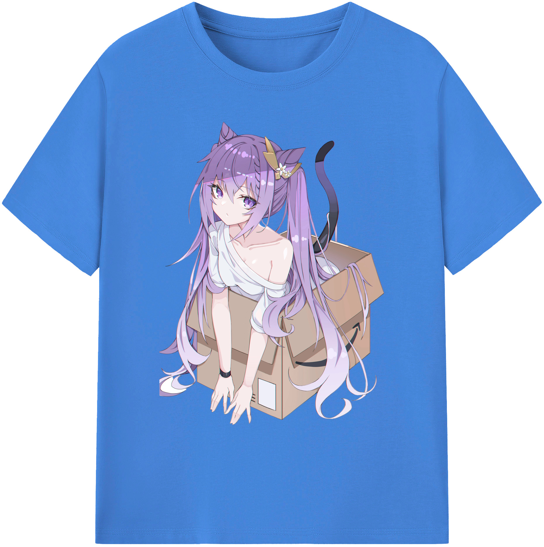 げんし神 刻晴 こくせい genshin Kokusei 綿100％ メンズ半袖Tシャツ｜肌触りやわらか＆通気性