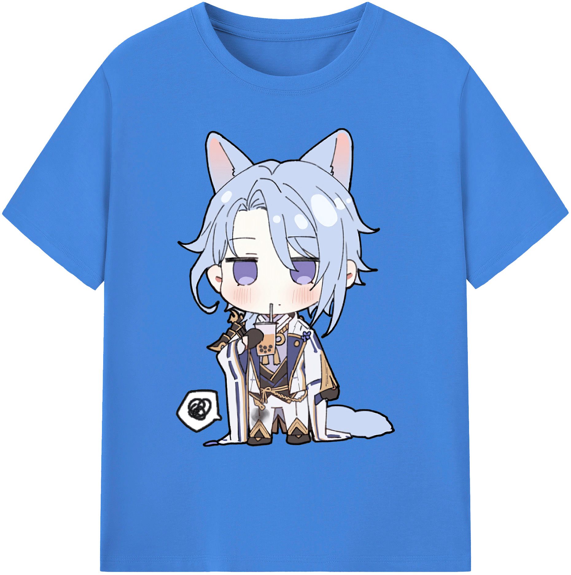 げんし神 神里綾人 かみさとあやと genshin Kamisato Ayato 綿100％ メンズ半袖Tシャツ｜肌触りやわらか＆通気性