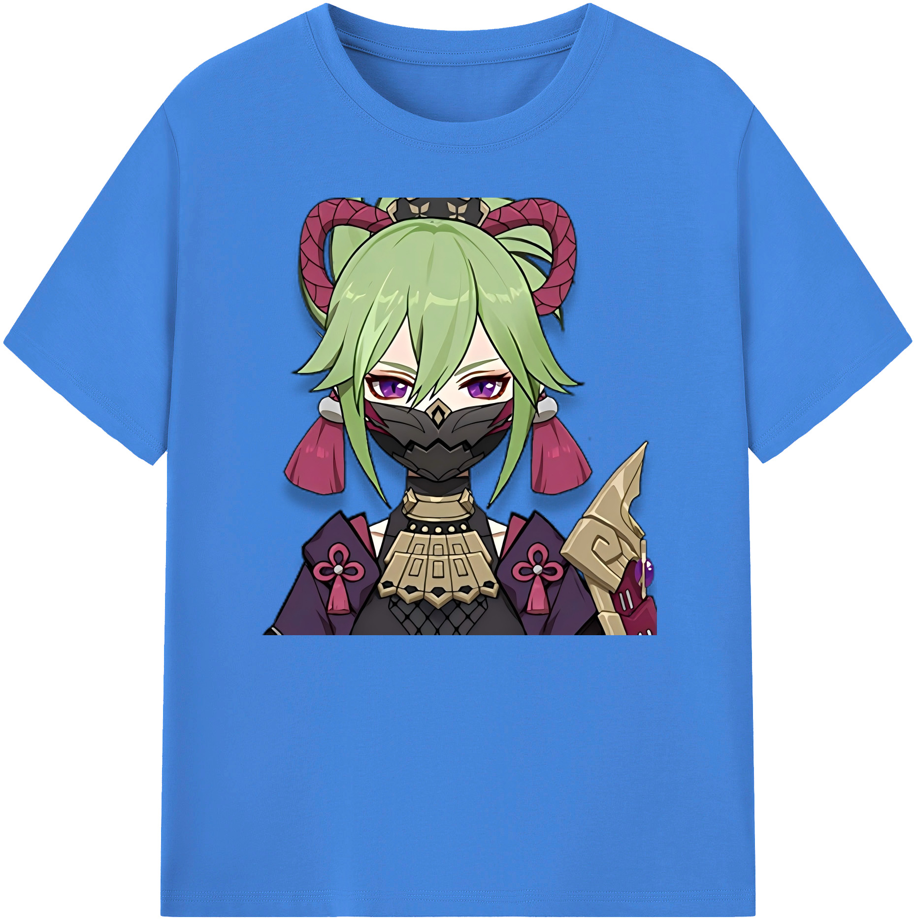 げんし神  久岐忍 くき しのぶ genshin Kuki Shinobu 綿100％ メンズ半袖Tシャツ｜肌触りやわらか＆通気性