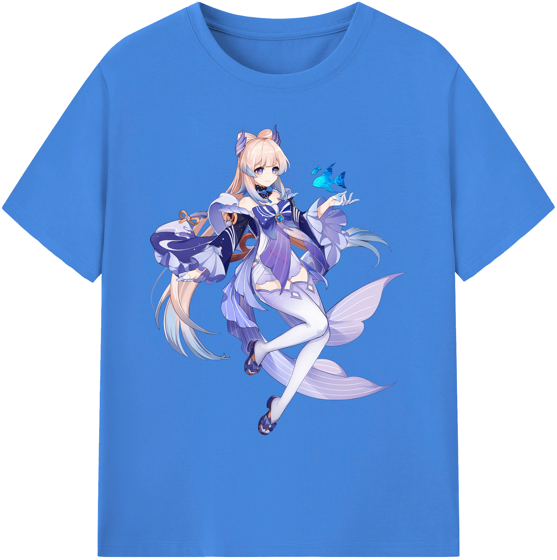 げんし神 珊瑚宮心海 サンゴノミヤ・ココミ genshin Sangonomiya Kokomi 綿100％ メンズ半袖Tシャツ｜肌触りやわらか＆通気性