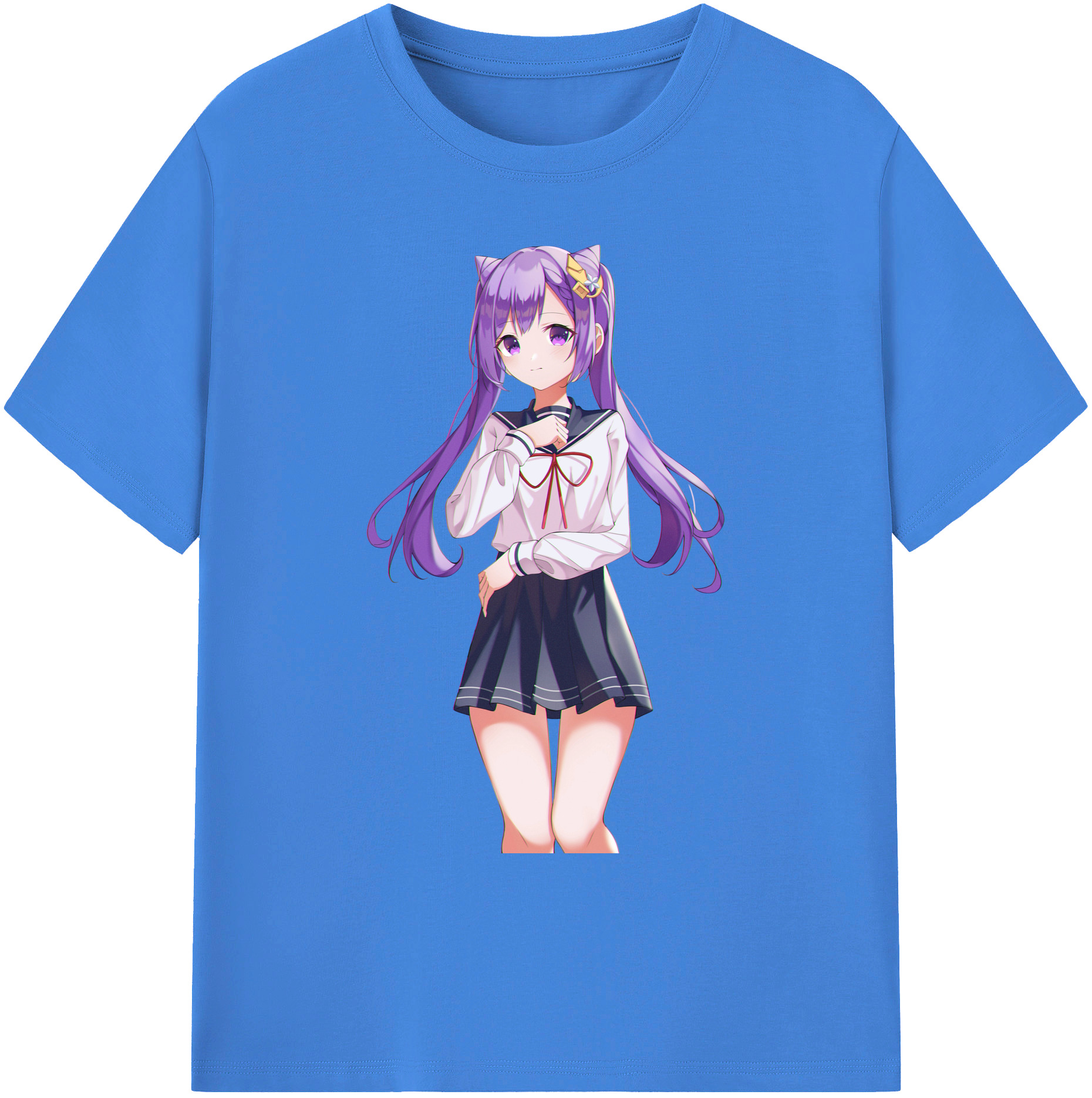 げんし神 刻晴 こくせい genshin Kokusei 綿100％ メンズ半袖Tシャツ｜肌触りやわらか＆通気性