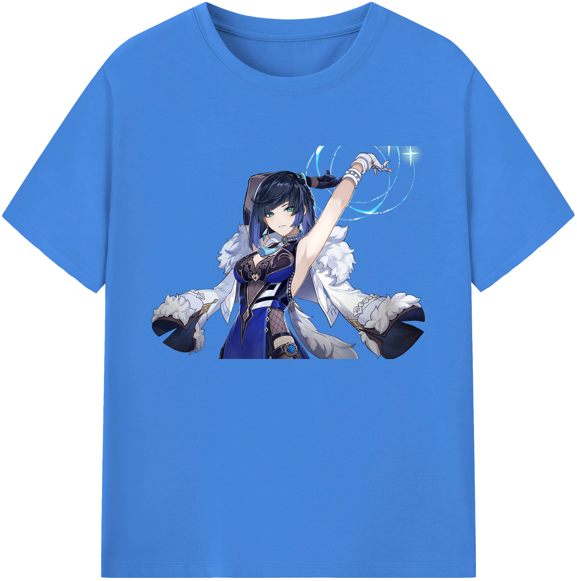 げんし神 夜兰 やらん genshin Yaran 綿100％ メンズ半袖Tシャツ｜肌触りやわらか＆通気性