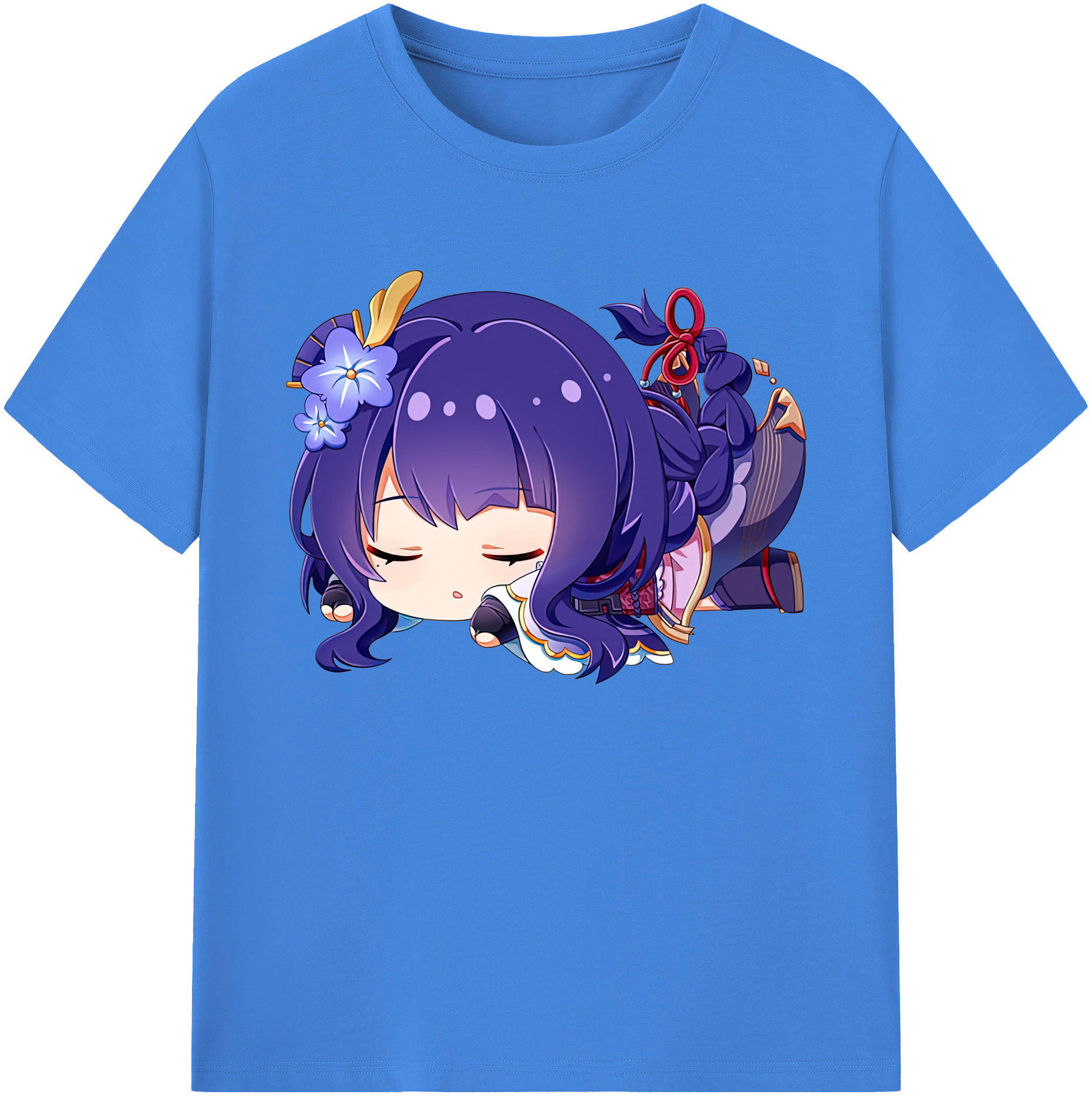 げんし神 雷電将軍 らいでんしょうぐん genshin Raiden Shogun 綿100％ メンズ半袖Tシャツ｜肌触りやわらか＆通気性