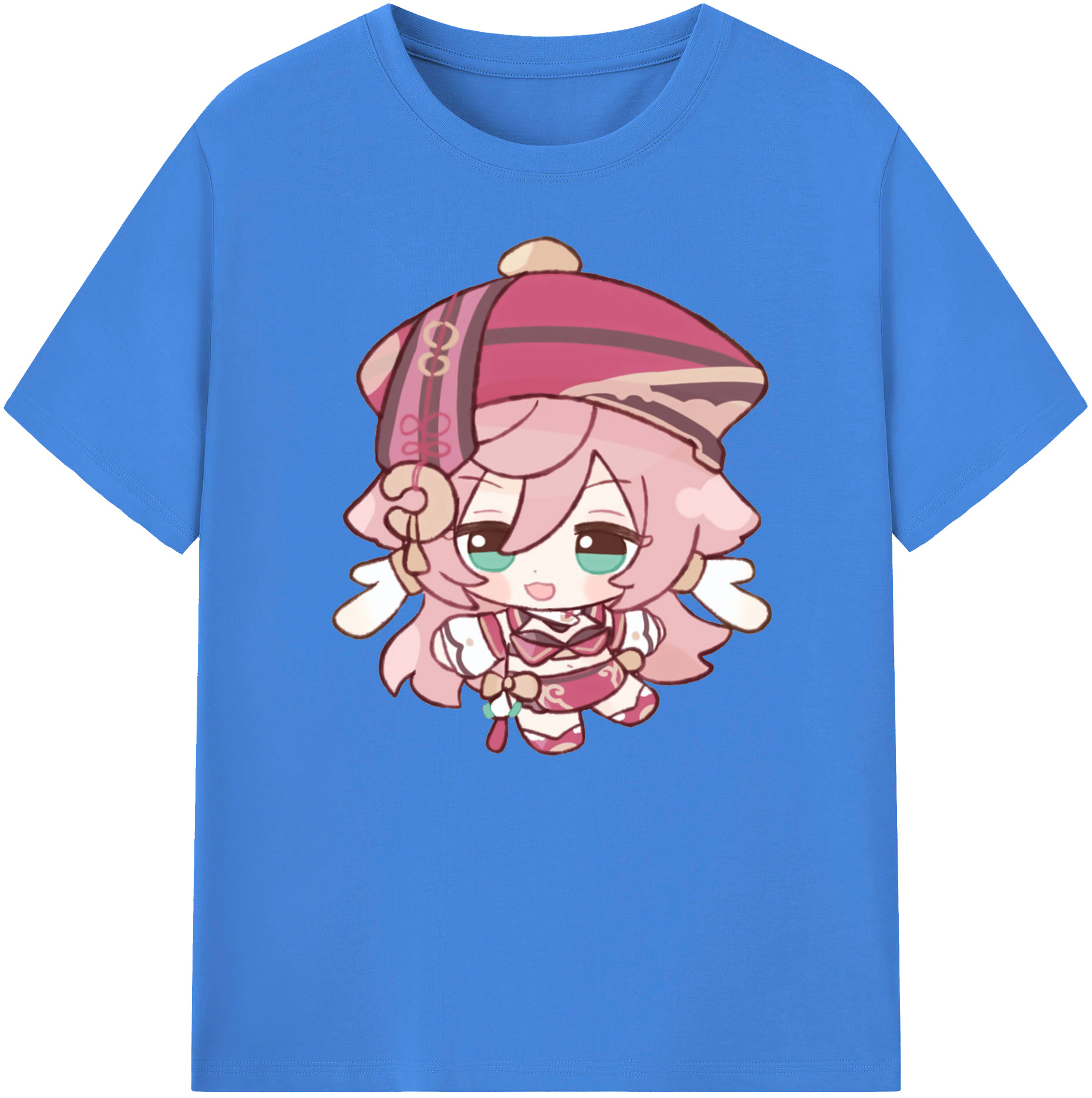 げんし神 ヤンフェイ genshin Yanfei 綿100％ メンズ半袖Tシャツ｜肌触りやわらか＆通気性