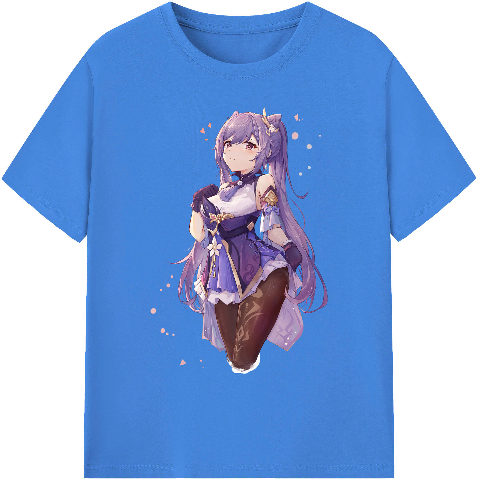 げんし神 刻晴 こくせい genshin Kokusei 綿100％ メンズ半袖Tシャツ｜肌触りやわらか＆通気性
