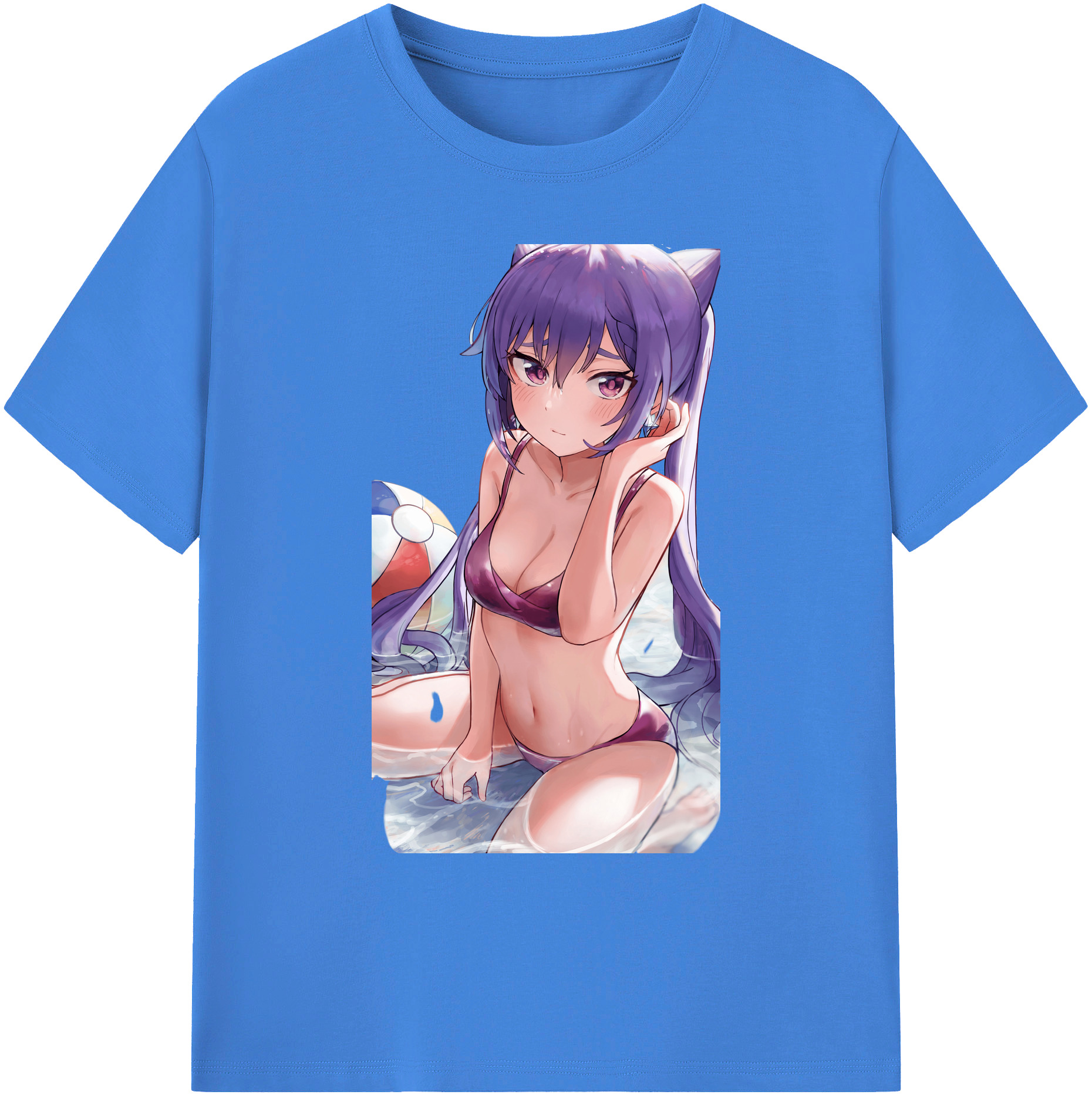 げんし神 刻晴 こくせい genshin Kokusei 綿100％ メンズ半袖Tシャツ｜肌触りやわらか＆通気性