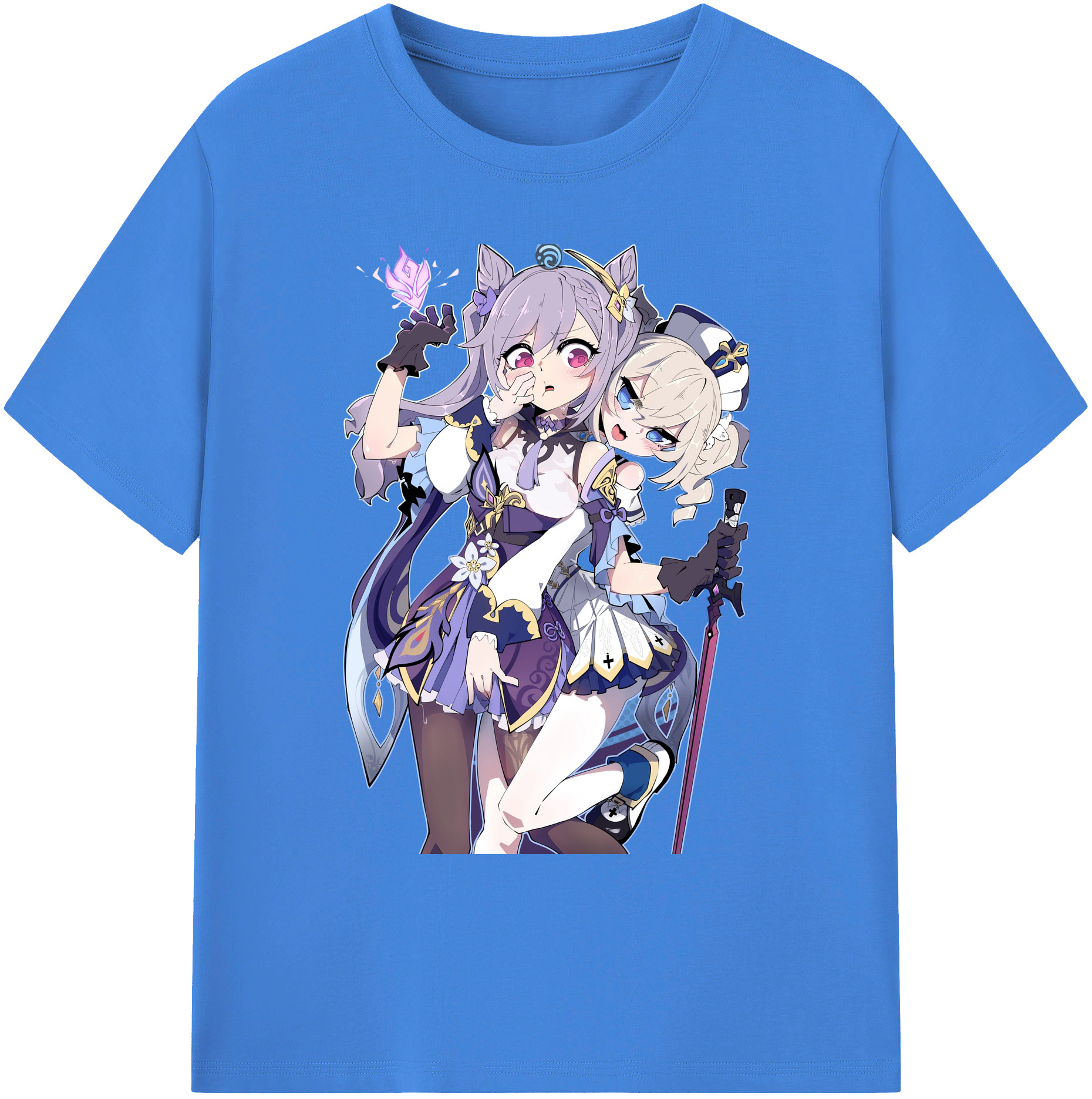 げんし神 刻晴 こくせい genshin Kokusei 綿100％ メンズ半袖Tシャツ｜肌触りやわらか＆通気性