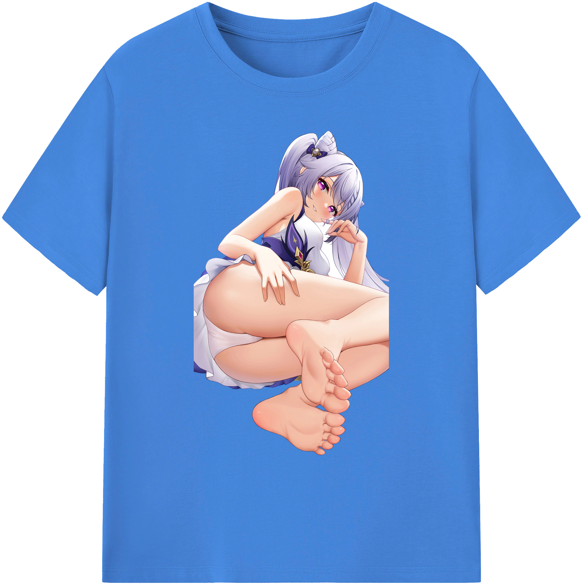 げんし神 刻晴 こくせい genshin Kokusei 綿100％ メンズ半袖Tシャツ｜肌触りやわらか＆通気性