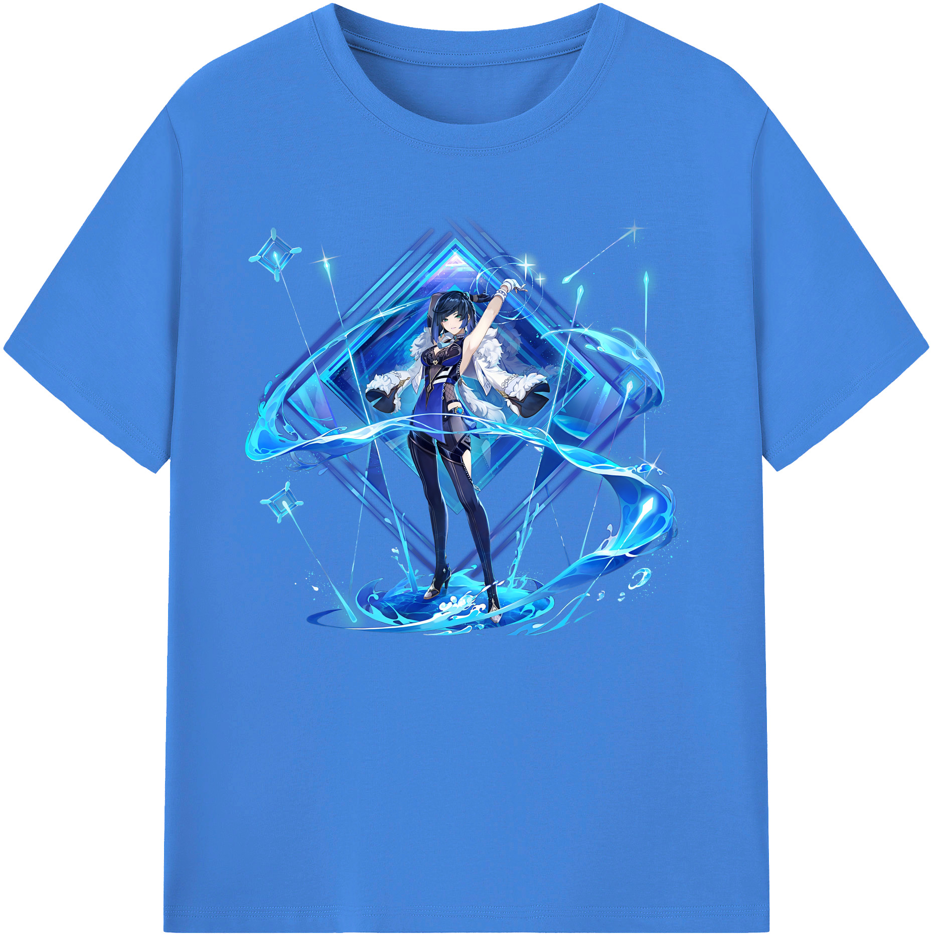 げんし神 夜兰 やらん genshin Yaran 綿100％ メンズ半袖Tシャツ｜肌触りやわらか＆通気性