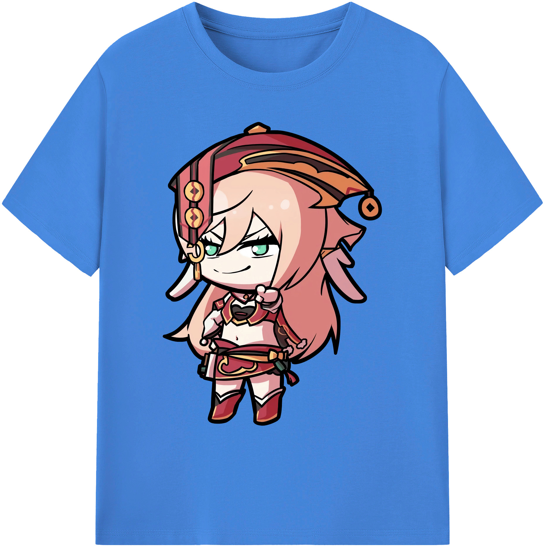 げんし神 ヤンフェイ genshin Yanfei 綿100％ メンズ半袖Tシャツ｜肌触りやわらか＆通気性