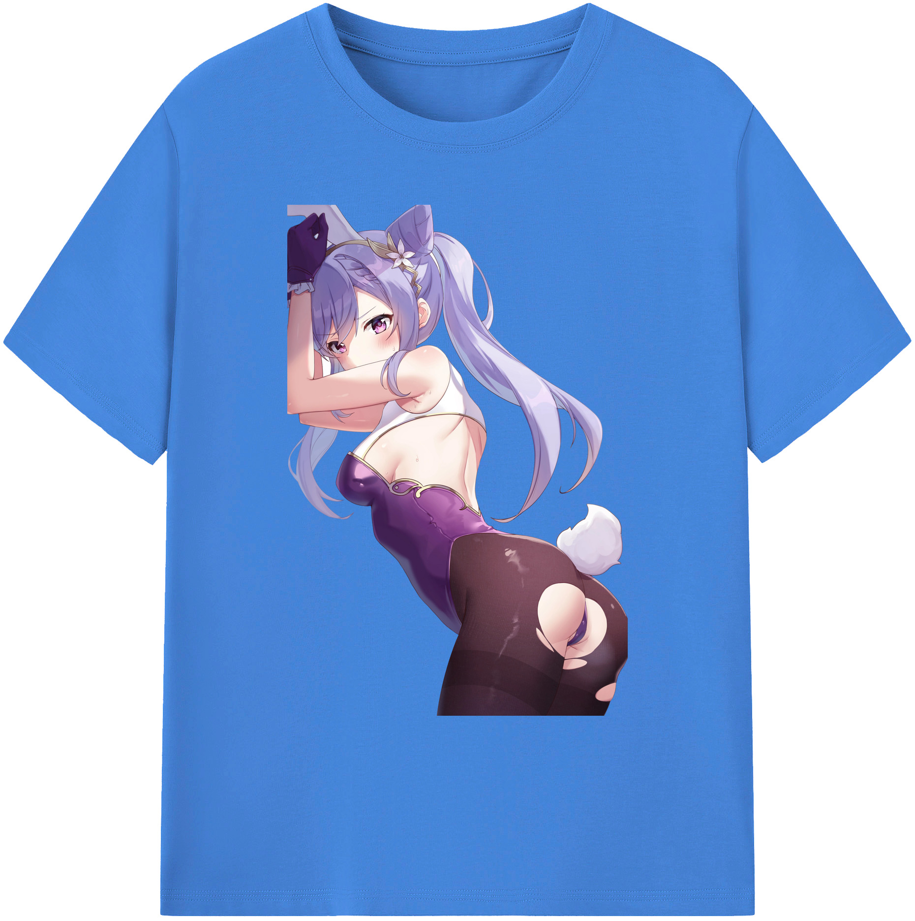げんし神 刻晴 こくせい genshin Kokusei 綿100％ メンズ半袖Tシャツ｜肌触りやわらか＆通気性