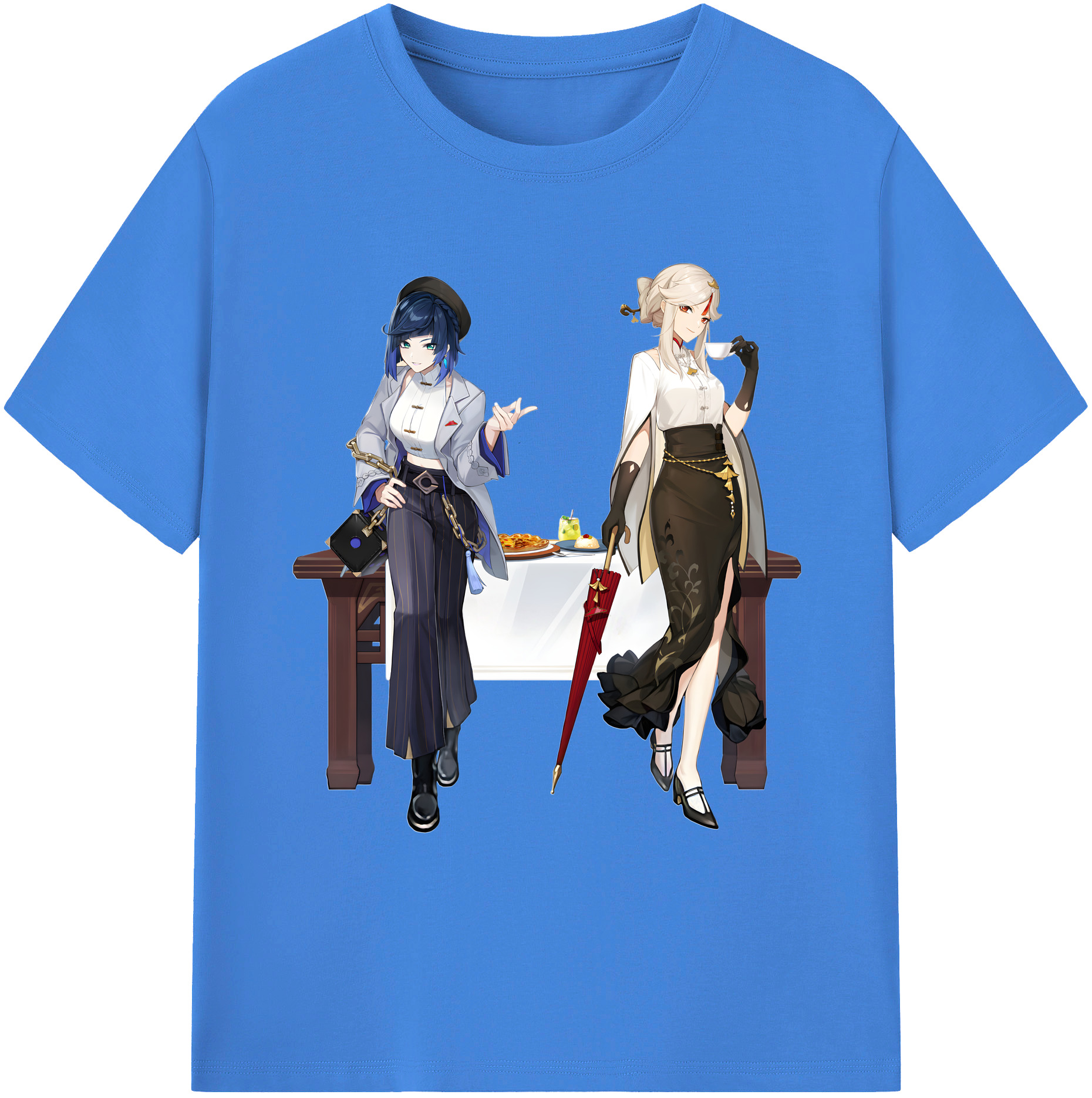 げんし神 夜兰 やらん genshin Yaran 綿100％ メンズ半袖Tシャツ｜肌触りやわらか＆通気性