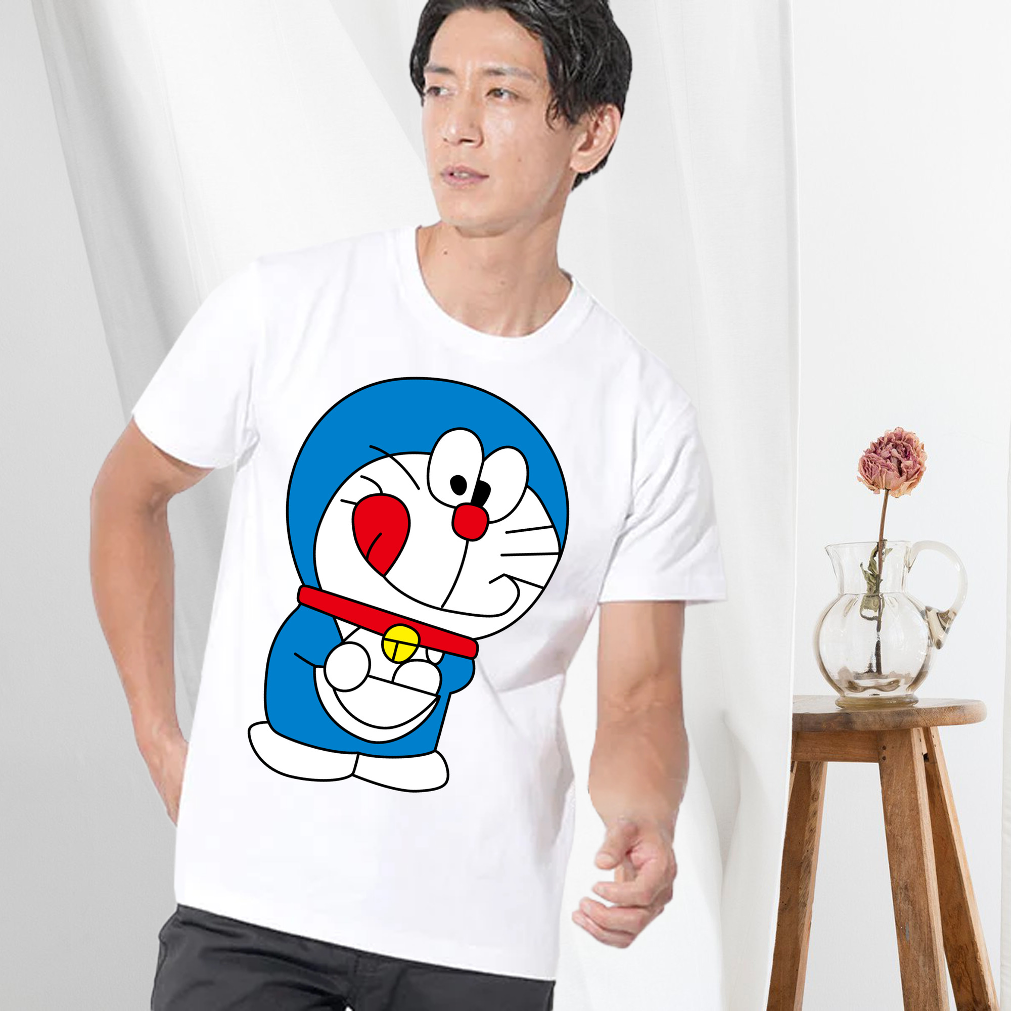 げんし神  久岐忍 くき しのぶ genshin Kuki Shinobu 綿100％ メンズ半袖Tシャツ｜肌触りやわらか＆通気性