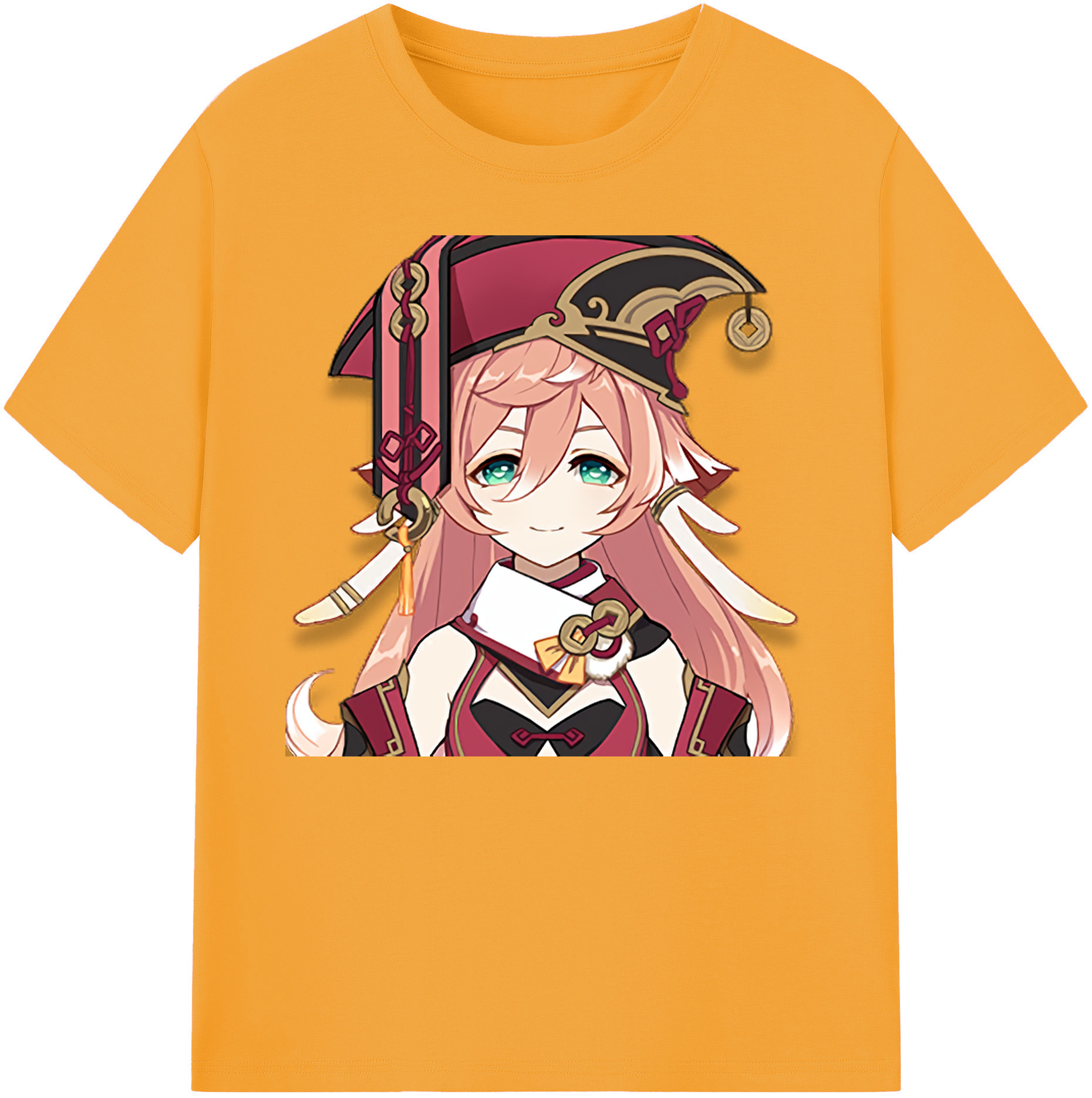 げんし神 ヤンフェイ genshin Yanfei 綿100％ メンズ半袖Tシャツ｜肌触りやわらか＆通気性