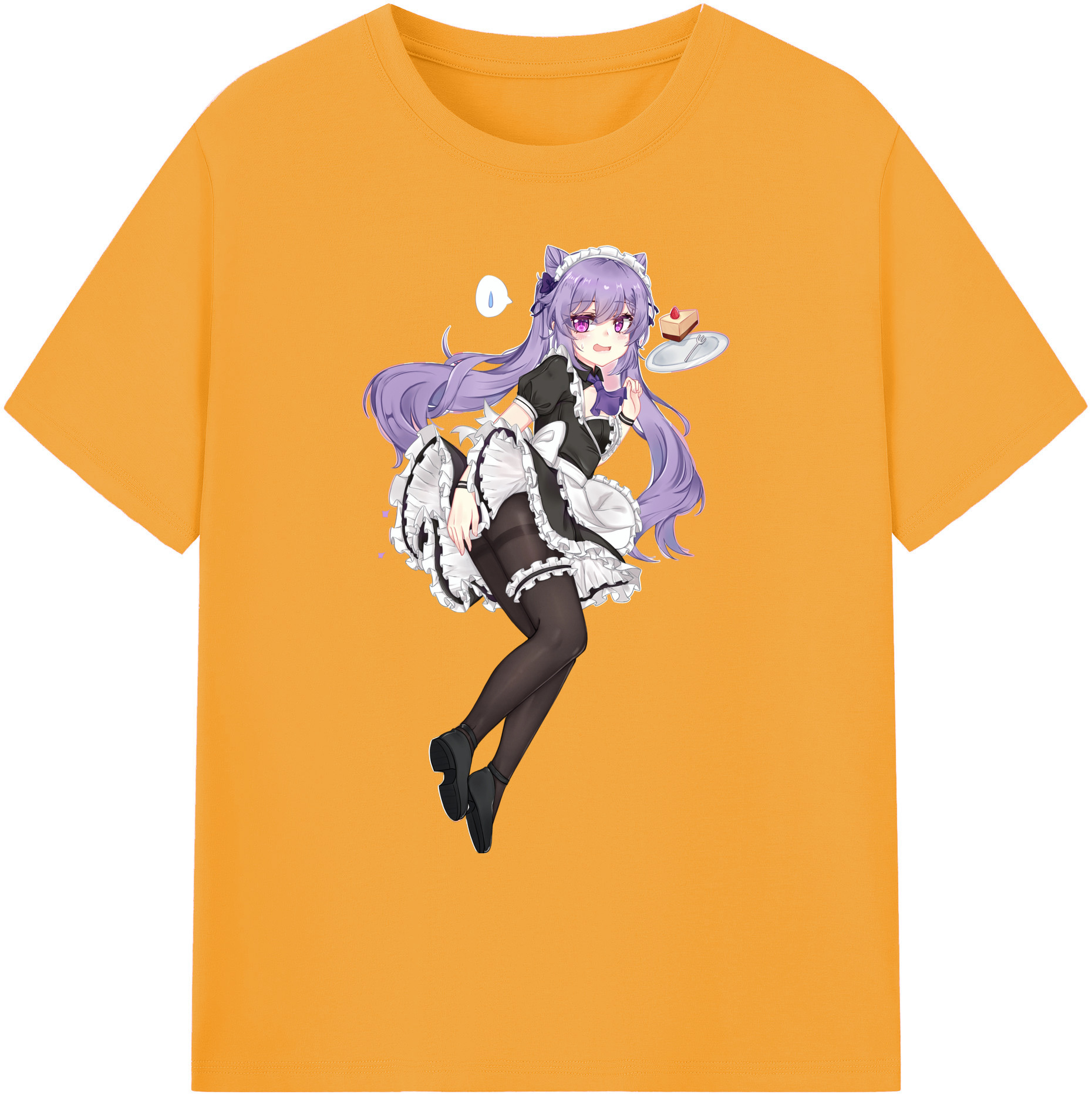 げんし神 刻晴 こくせい genshin Kokusei 綿100％ メンズ半袖Tシャツ｜肌触りやわらか＆通気性