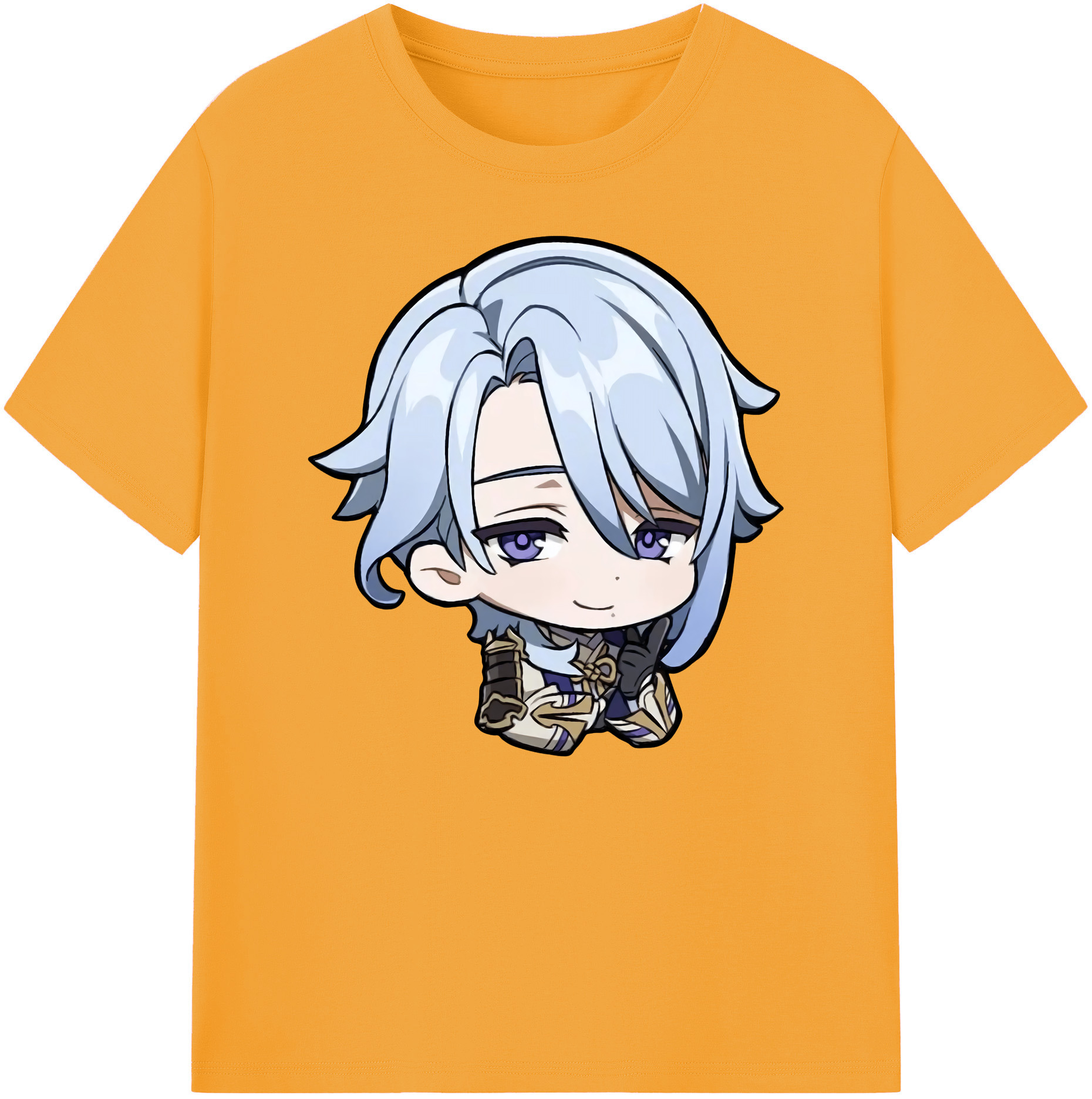 げんし神 神里綾人 かみさとあやと genshin Kamisato Ayato 綿100％ メンズ半袖Tシャツ｜肌触りやわらか＆通気性