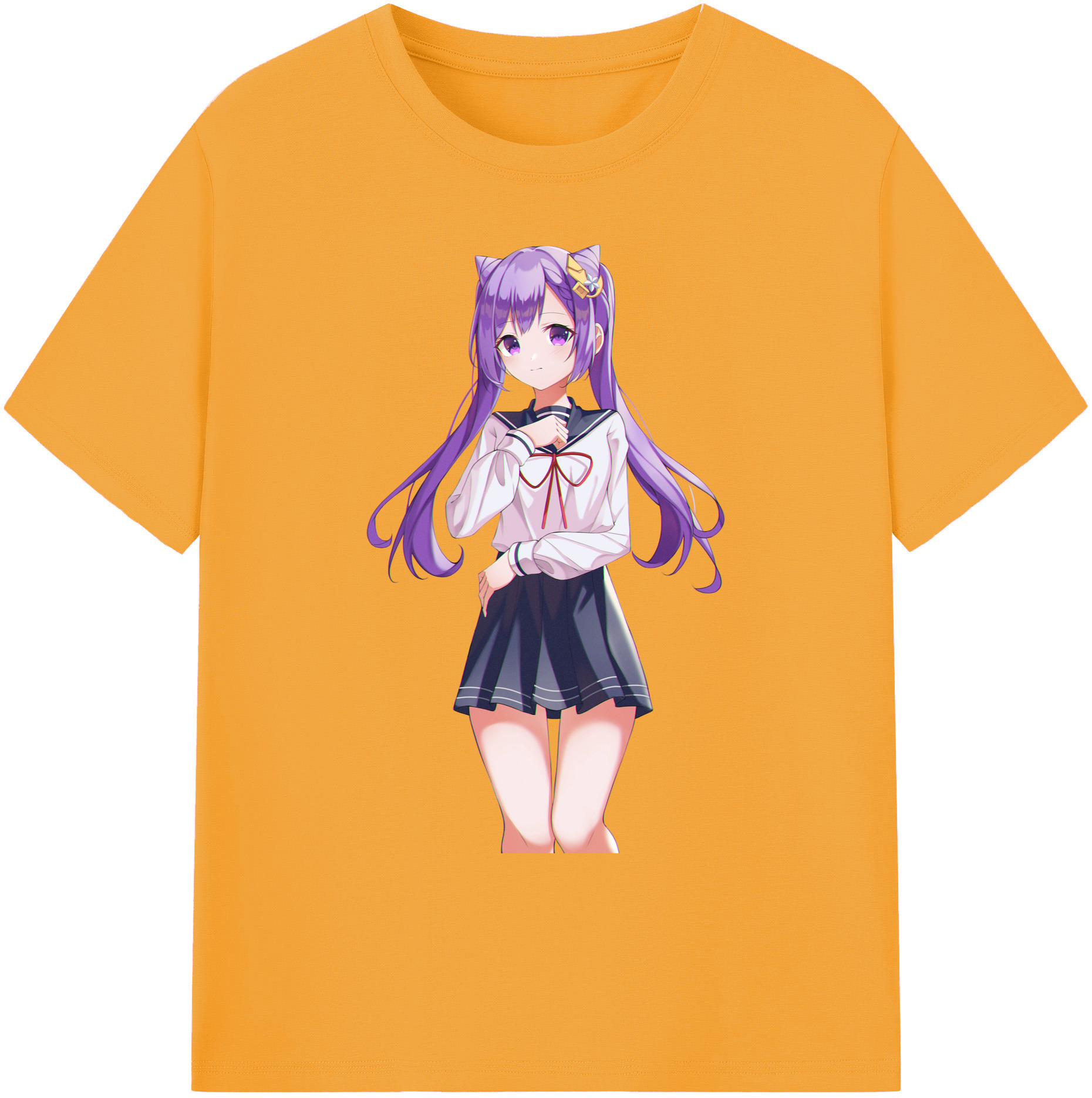 げんし神 刻晴 こくせい genshin Kokusei 綿100％ メンズ半袖Tシャツ｜肌触りやわらか＆通気性