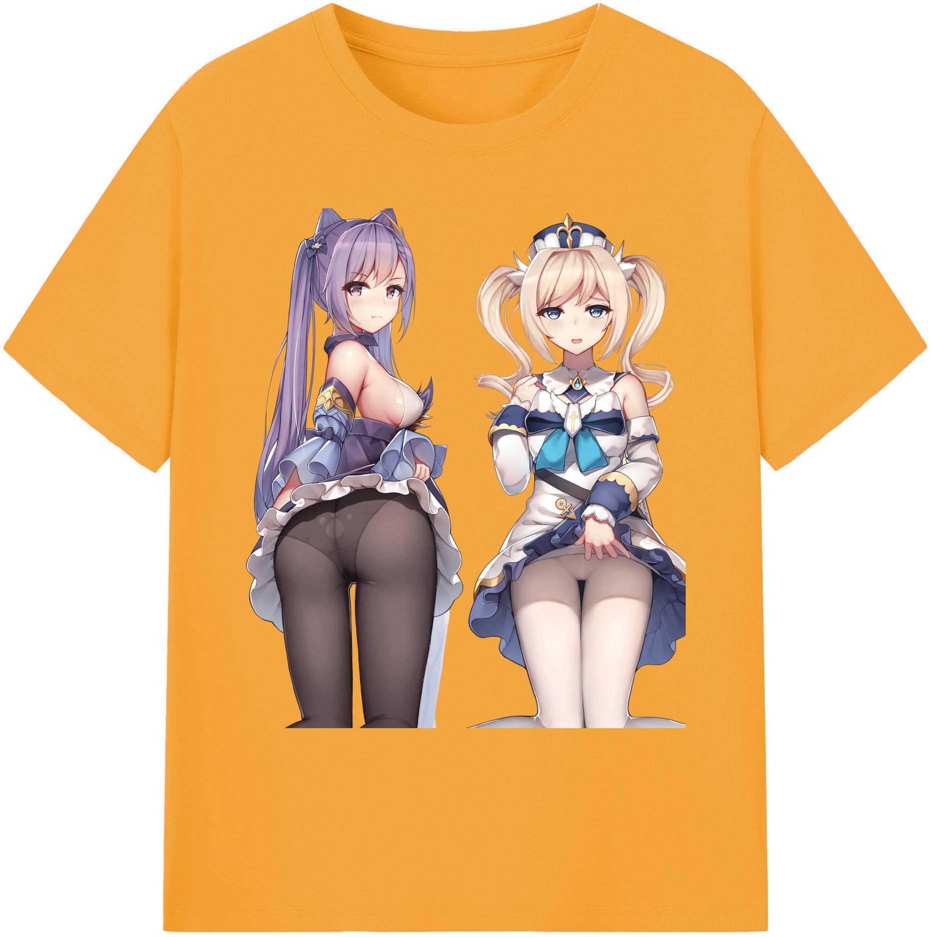げんし神 刻晴 こくせい genshin Kokusei 綿100％ メンズ半袖Tシャツ｜肌触りやわらか＆通気性